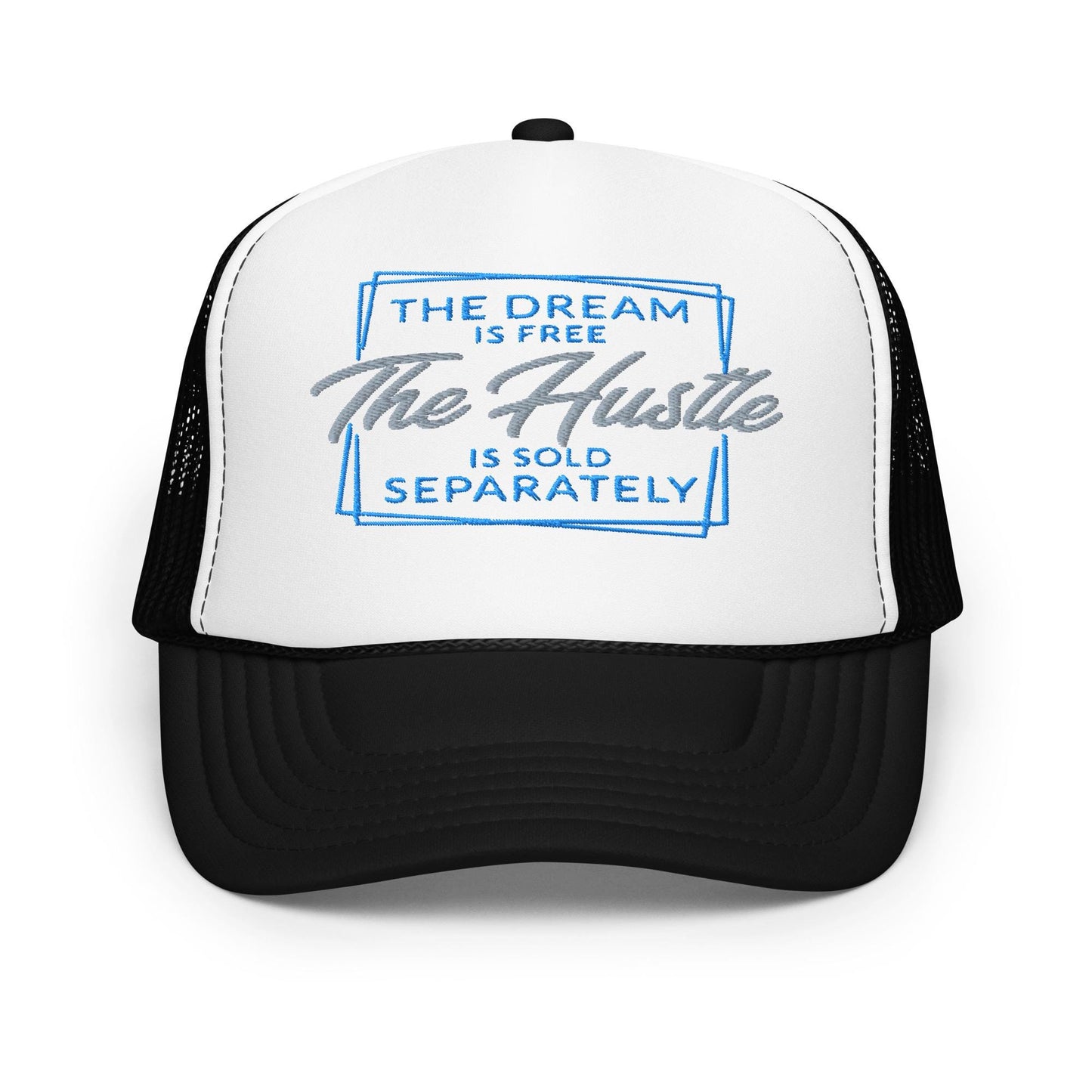 The Hustle Foam Trucker Hat, Adjustable Snapback, Streetwear Cap, Casual Outfit Accessory, Unisex Hat, Summer Fashion
