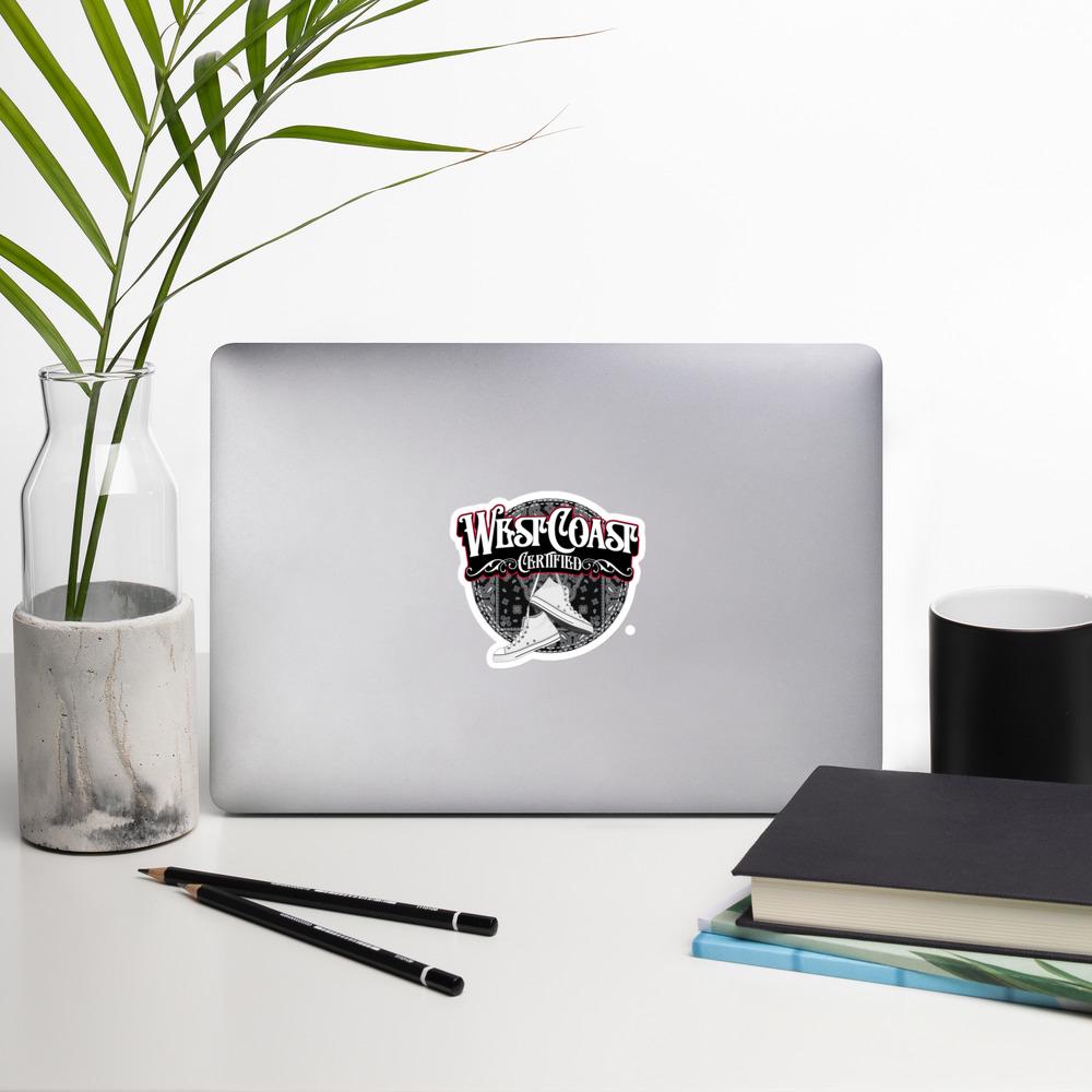 West Coast Certified Sticker, Vinyl Decal, Laptop Sticker, Car Bumper, Personalize Gift, Water Bottle Sticker