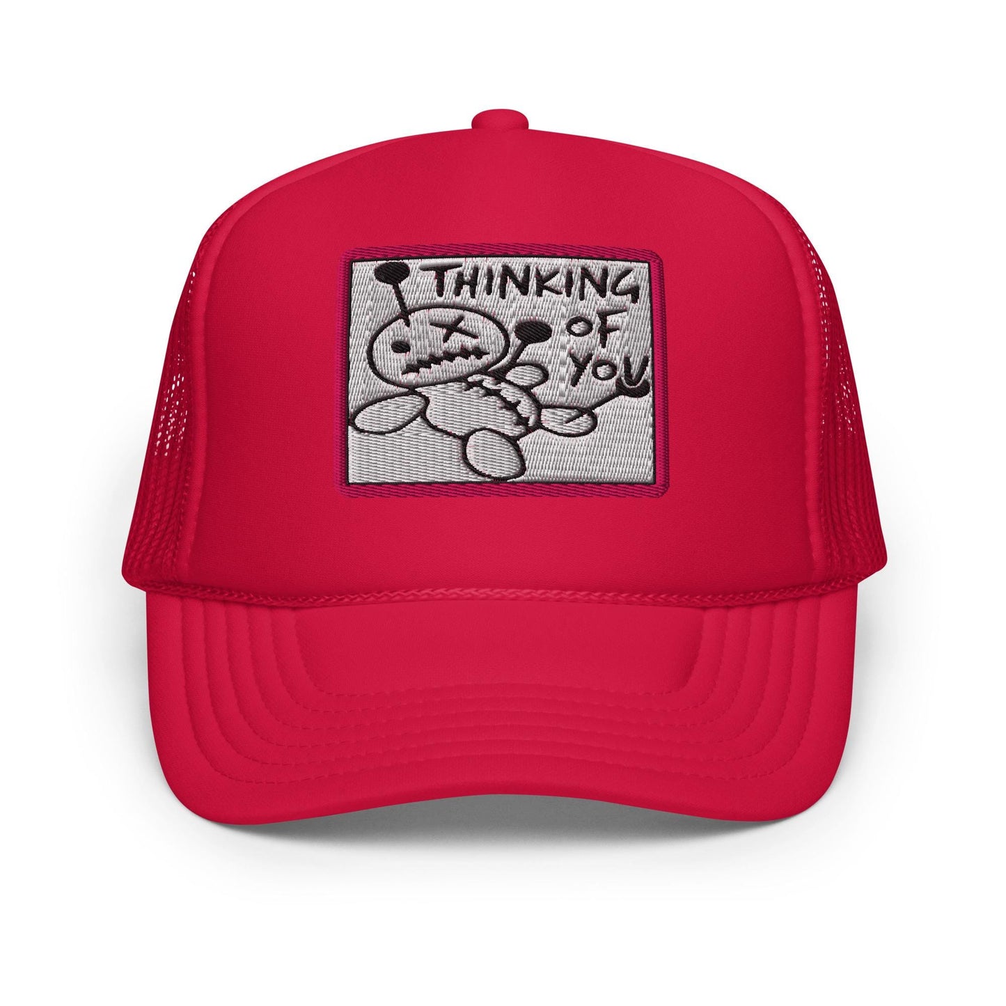 Funny Foam Trucker Hat, Thinking of You Gift, Mesh Cap, Retro Style, Cool Baseball Cap, Casual Headwear
