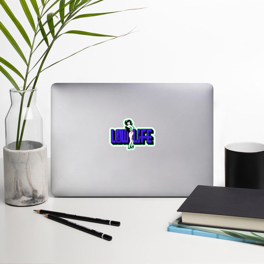 Low Life Sticker, Low Rider Culture Decal, Car Sticker, Vehicle Decoration, Customizable, Auto Style Accessory, Gift