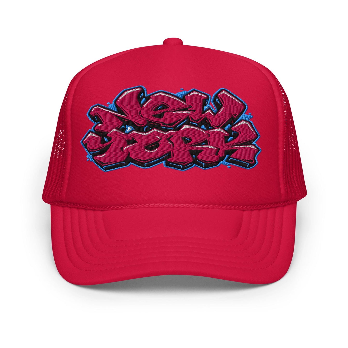 New York Graffiti Trucker Hat, Urban Style Cap, Street Fashion Hat, Hip Hop Cap, Trendy Unisex Hat, Graffiti Art Cap