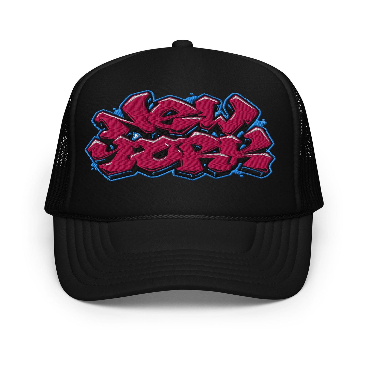 New York Graffiti Trucker Hat, Urban Style Cap, Street Fashion Hat, Hip Hop Cap, Trendy Unisex Hat, Graffiti Art Cap