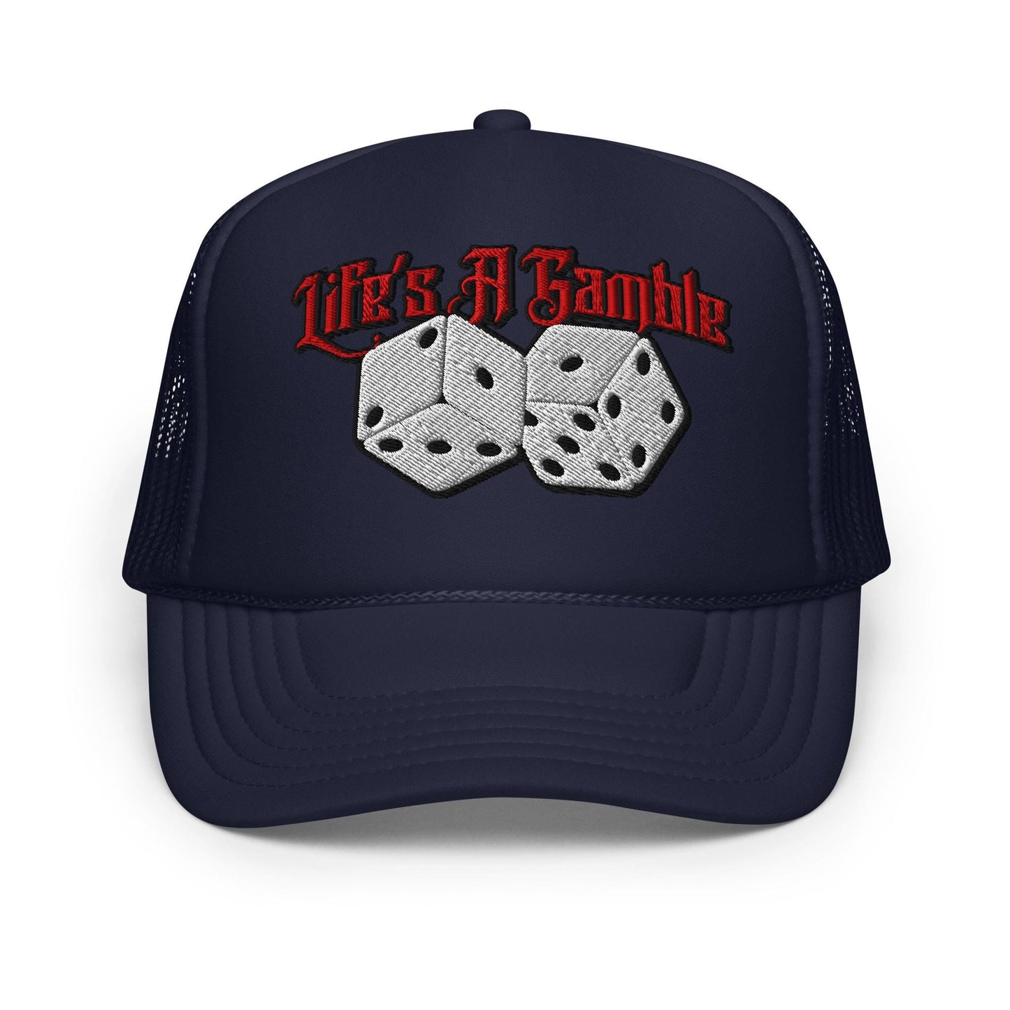 Life's a Gamble Foam Trucker Hat, Mesh Cap, Snapback, Graphic Hat, Casual Headwear, Streetwear Cap, Urban Style