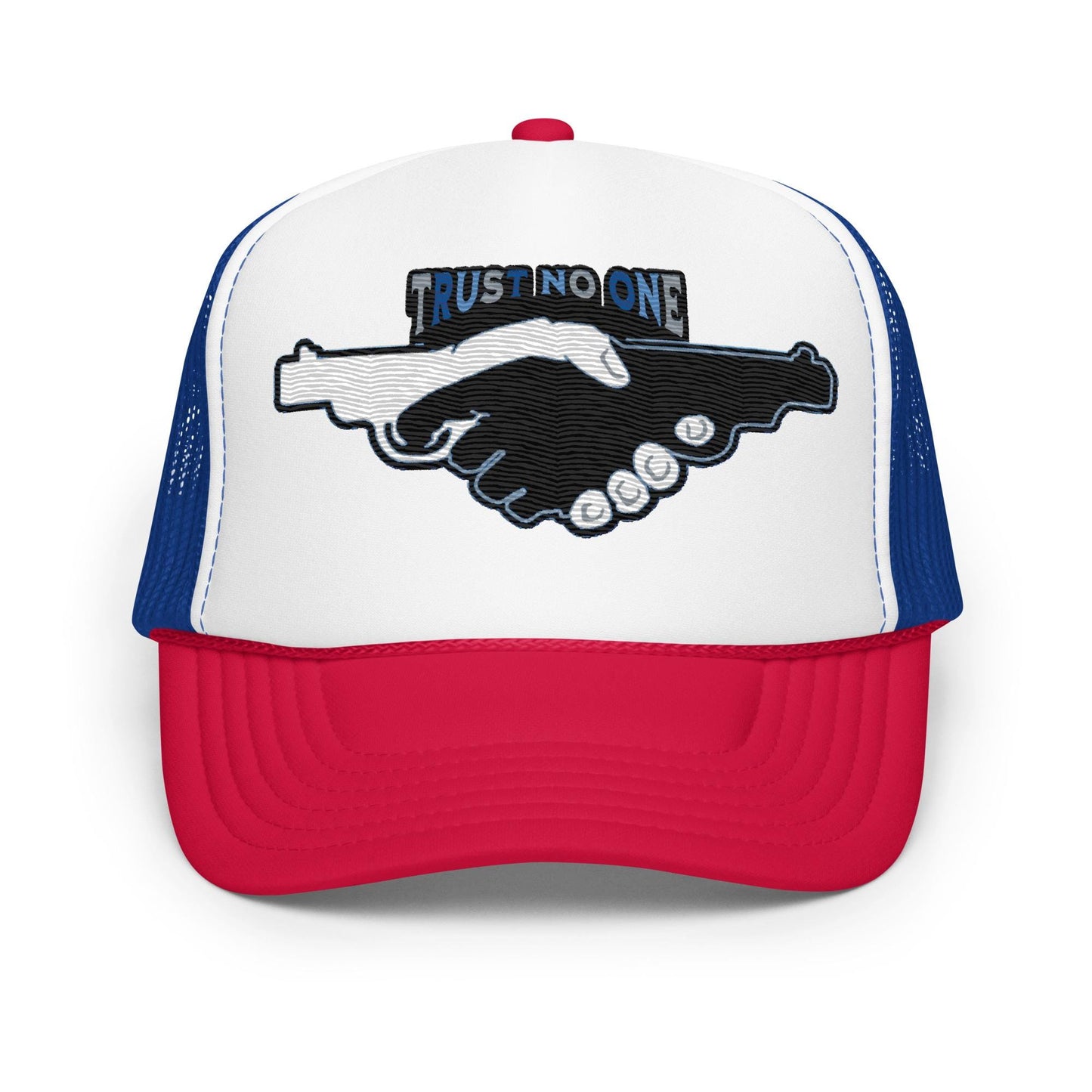 Trust No One Foam Trucker Hat, Exclusive New City Design, Urban Streetwear Cap, Cool Gift for Him, Limited Edition.