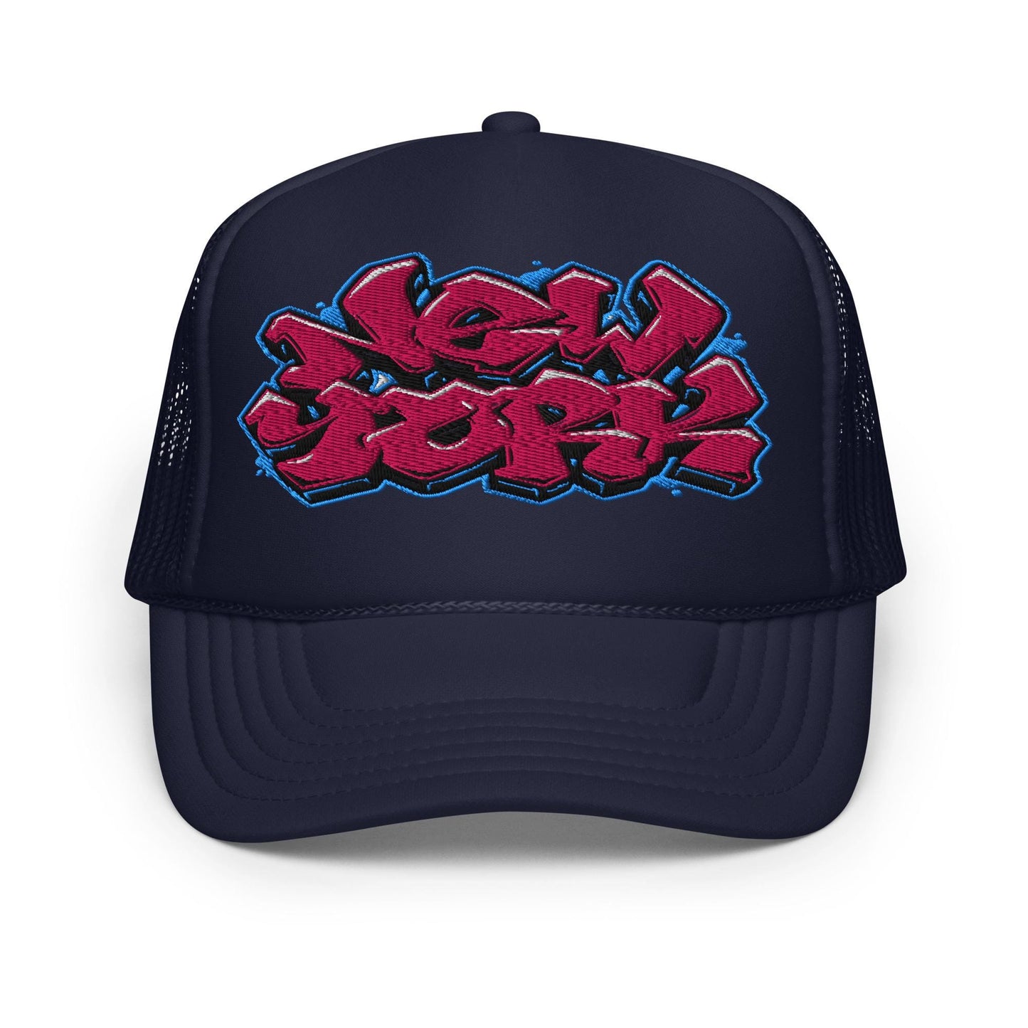 New York Graffiti Trucker Hat, Urban Style Cap, Street Fashion Hat, Hip Hop Cap, Trendy Unisex Hat, Graffiti Art Cap
