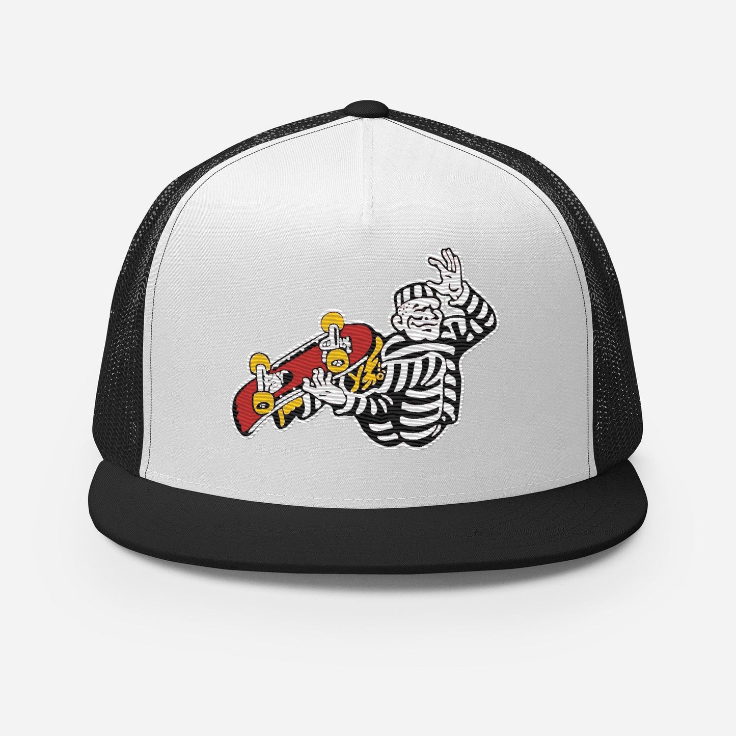 Cell Block Skateboarder Trucker Hat, Urban Snapback Cap, Vintage Inspired Hat, Men's Accessory, Women's Accessory