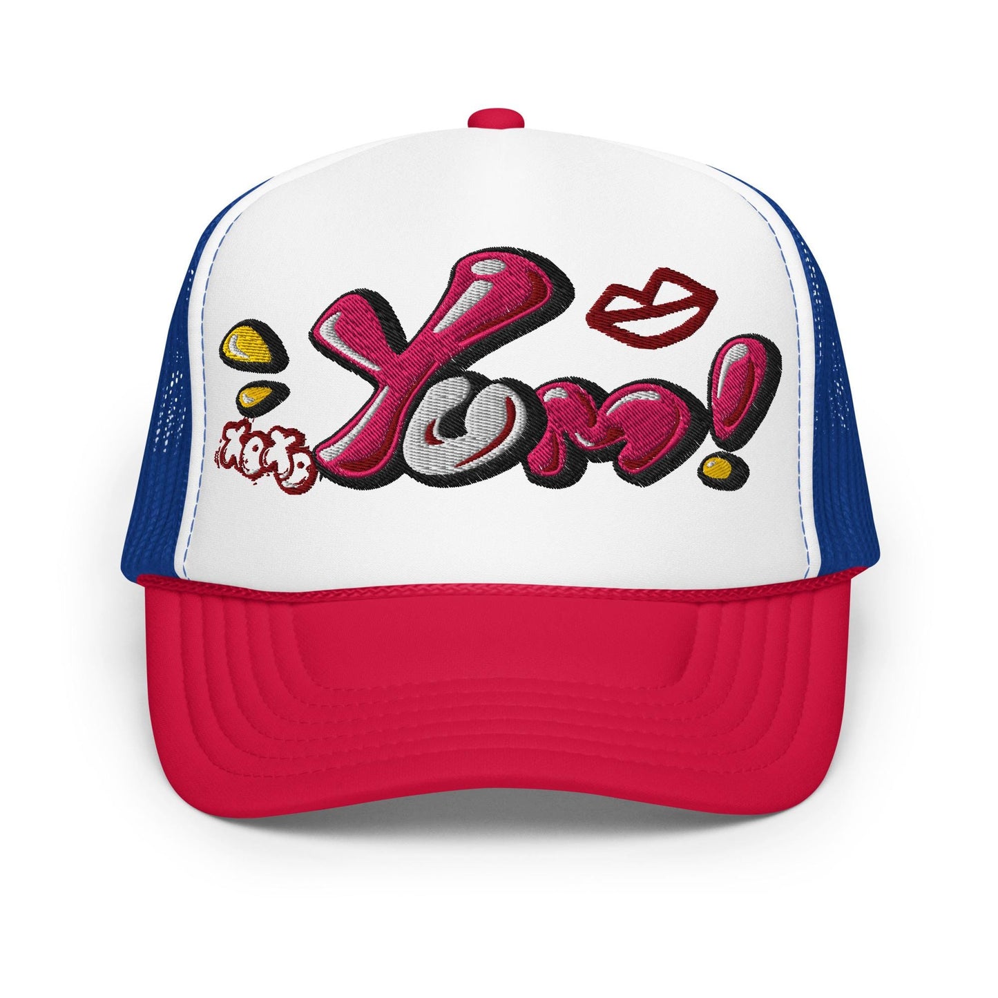 Yummy Girl Trucker Hat, Foam Mesh Cap, Snapback Style, Yummy Girl Trending Apparel, Cool Cap