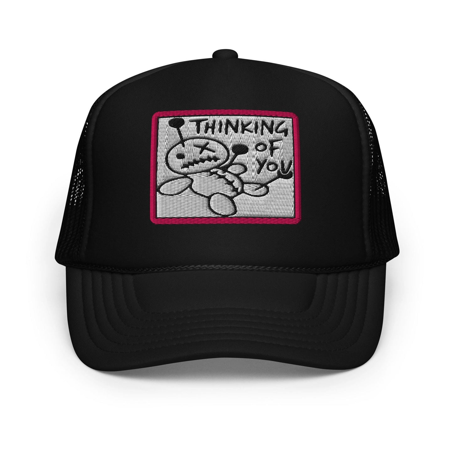 Funny Foam Trucker Hat, Thinking of You Gift, Mesh Cap, Retro Style, Cool Baseball Cap, Casual Headwear