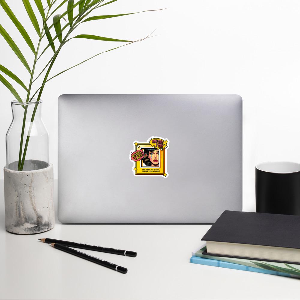 Comic Pop Art Sticker, Funny Comic Sticker, Art Decal, Pop Art Decor, Retro Comic Sticker, Unique Sticker, Meme Sticker