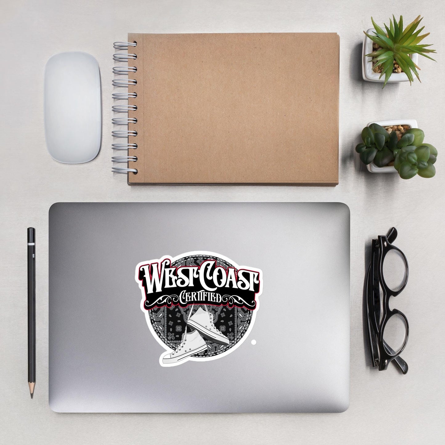 West Coast Certified Sticker, Vinyl Decal, Laptop Sticker, Car Bumper, Personalize Gift, Water Bottle Sticker
