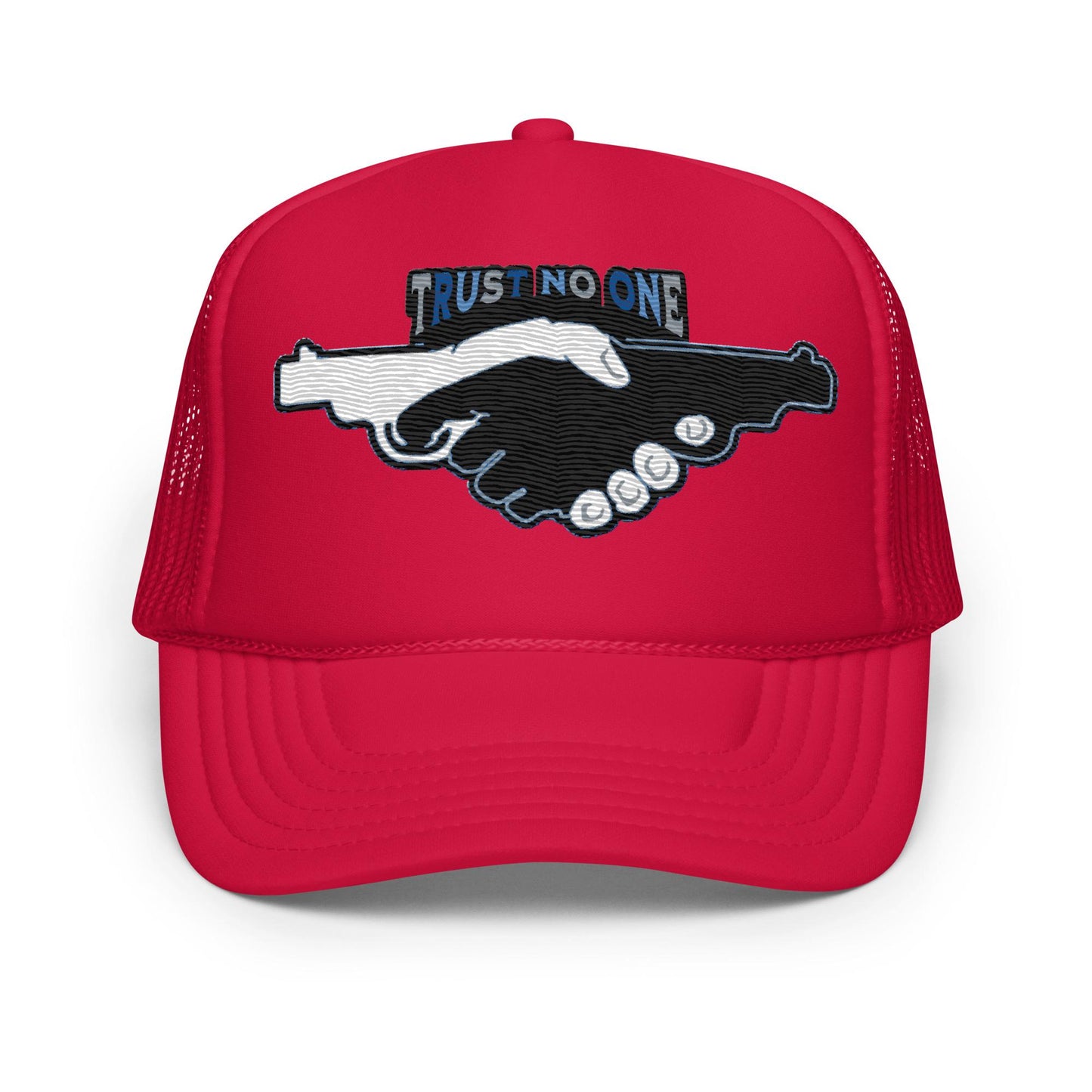 Trust No One Foam Trucker Hat, Exclusive New City Design, Urban Streetwear Cap, Cool Gift for Him, Limited Edition.