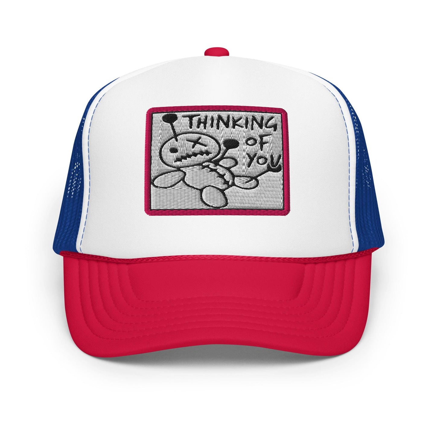 Funny Foam Trucker Hat, Thinking of You Gift, Mesh Cap, Retro Style, Cool Baseball Cap, Casual Headwear