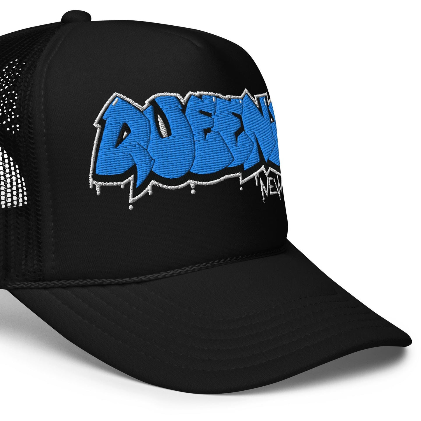 Queens NY Graffiti Trucker Hat, Urban Cap, Snapback Hat, Street Fashion, Hip Hop Hat