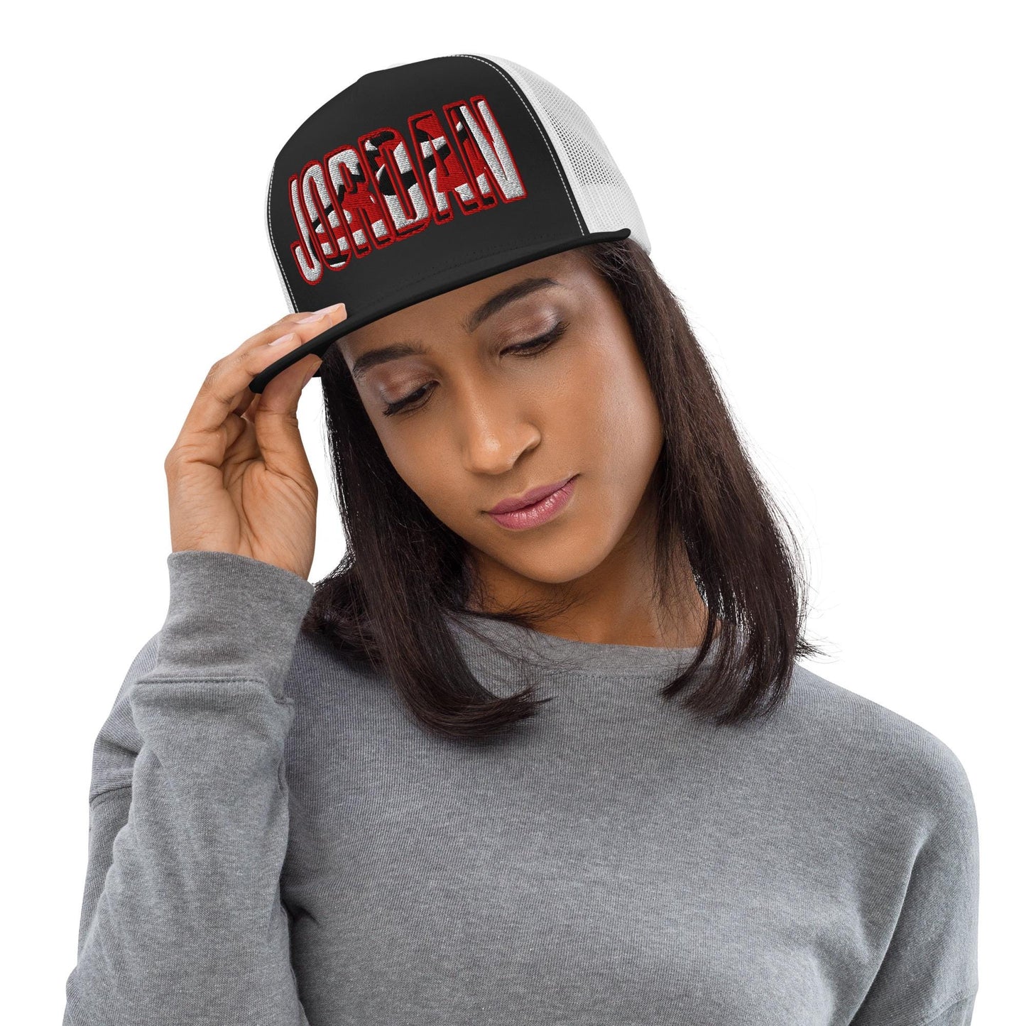 Jordan Retro 1 Trucker Hat, Adjustable Snapback, Cap for Men and Women, Streetwear Collection