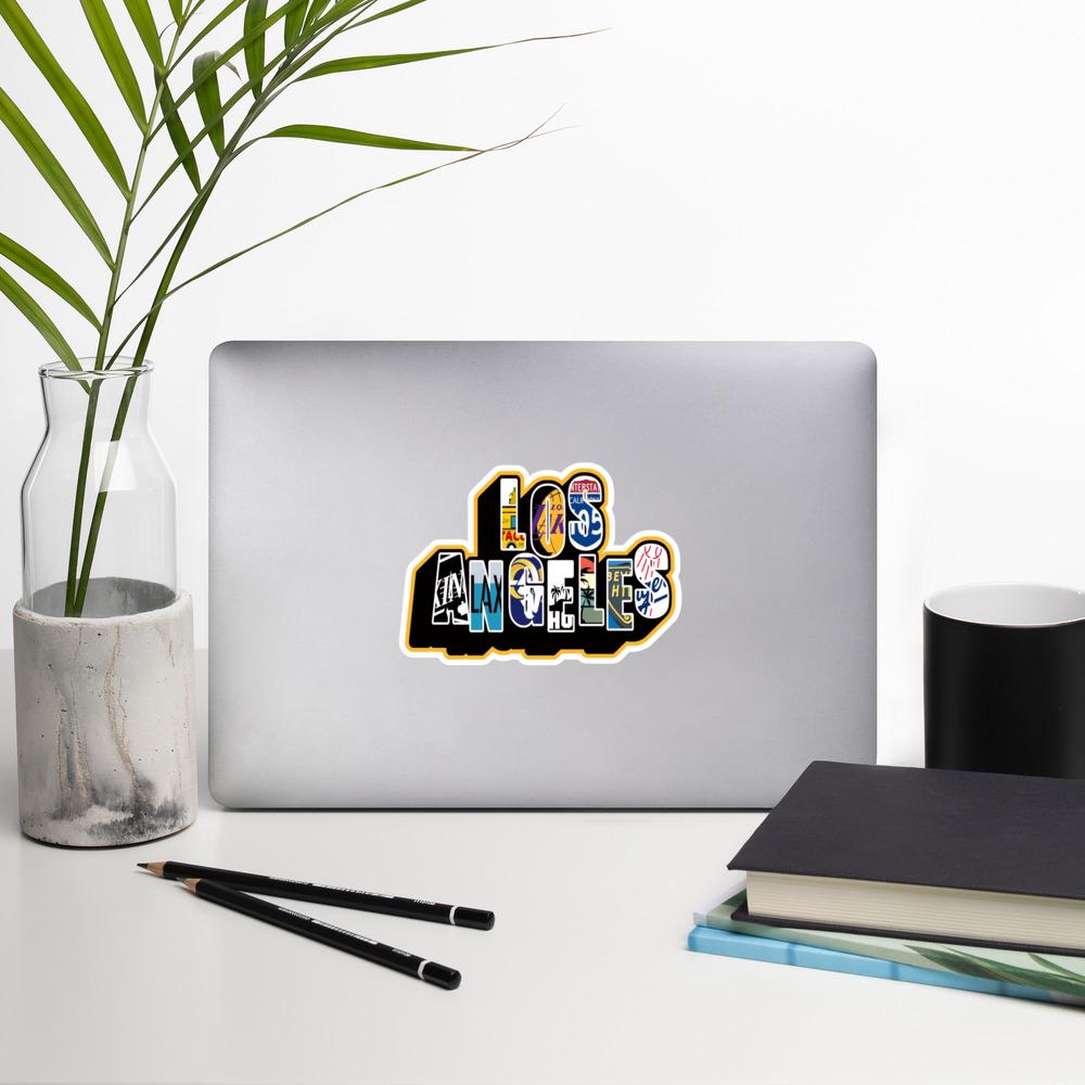 Los Angeles Sports Teams Sticker, LA Dodgers Sticker, Lakers Vinyl Decal, Clippers Fan Gift, Rams Sticker, City of Angels