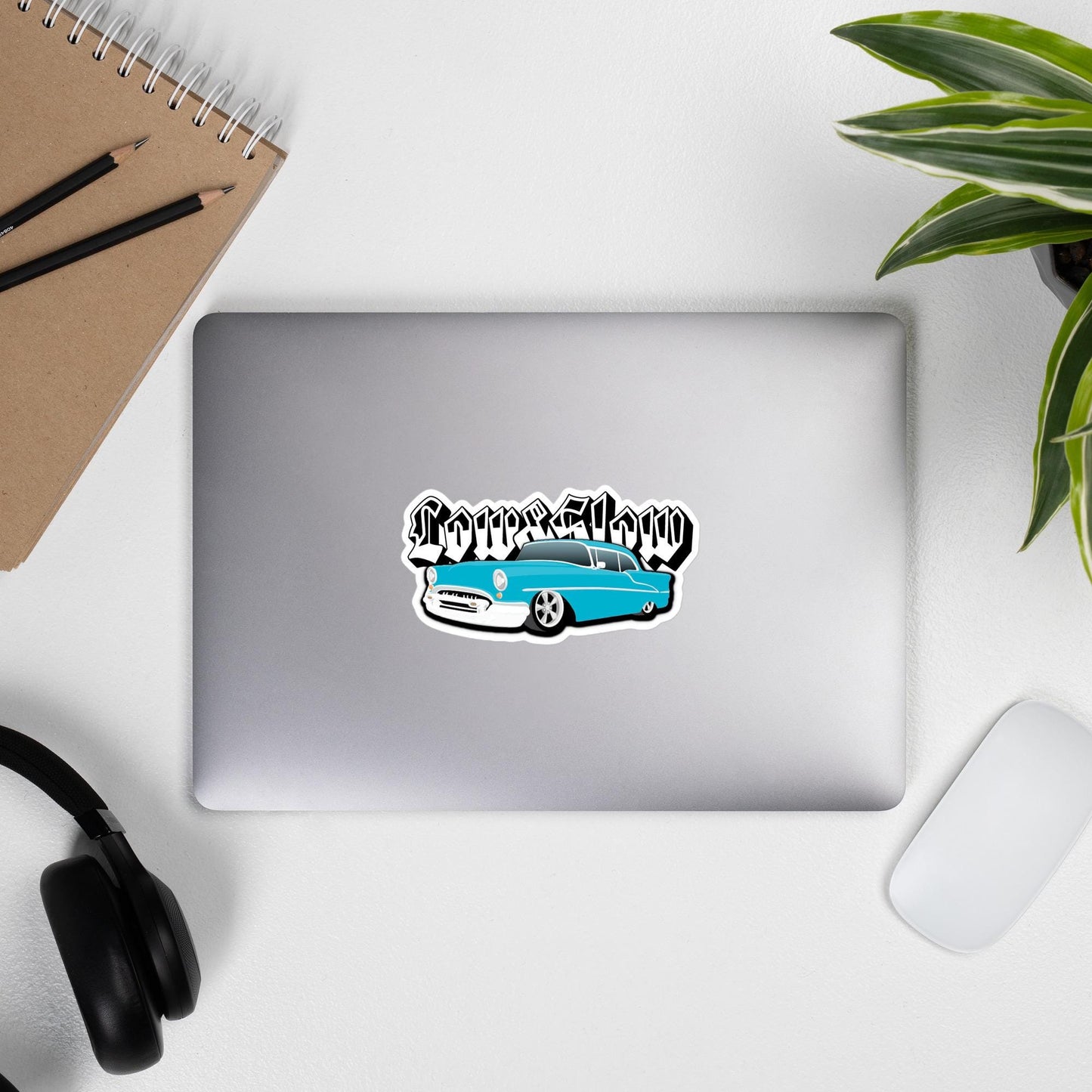 Low and Slow Sticker, Lowrider Car Decal, Custom Bumper Sticker, Vehicle Decoration, Car Enthusiast Gift, Lowrider Art