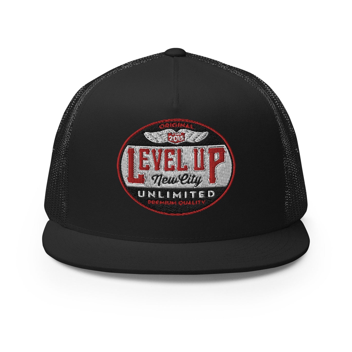 Level Up "Hundreds to Com,mas" Trucker Cap, Streetwear Headwear, Unique Gift, Hip Hop Streetwear, Urban Cap, Cool Gift Idea, Unique Headwear