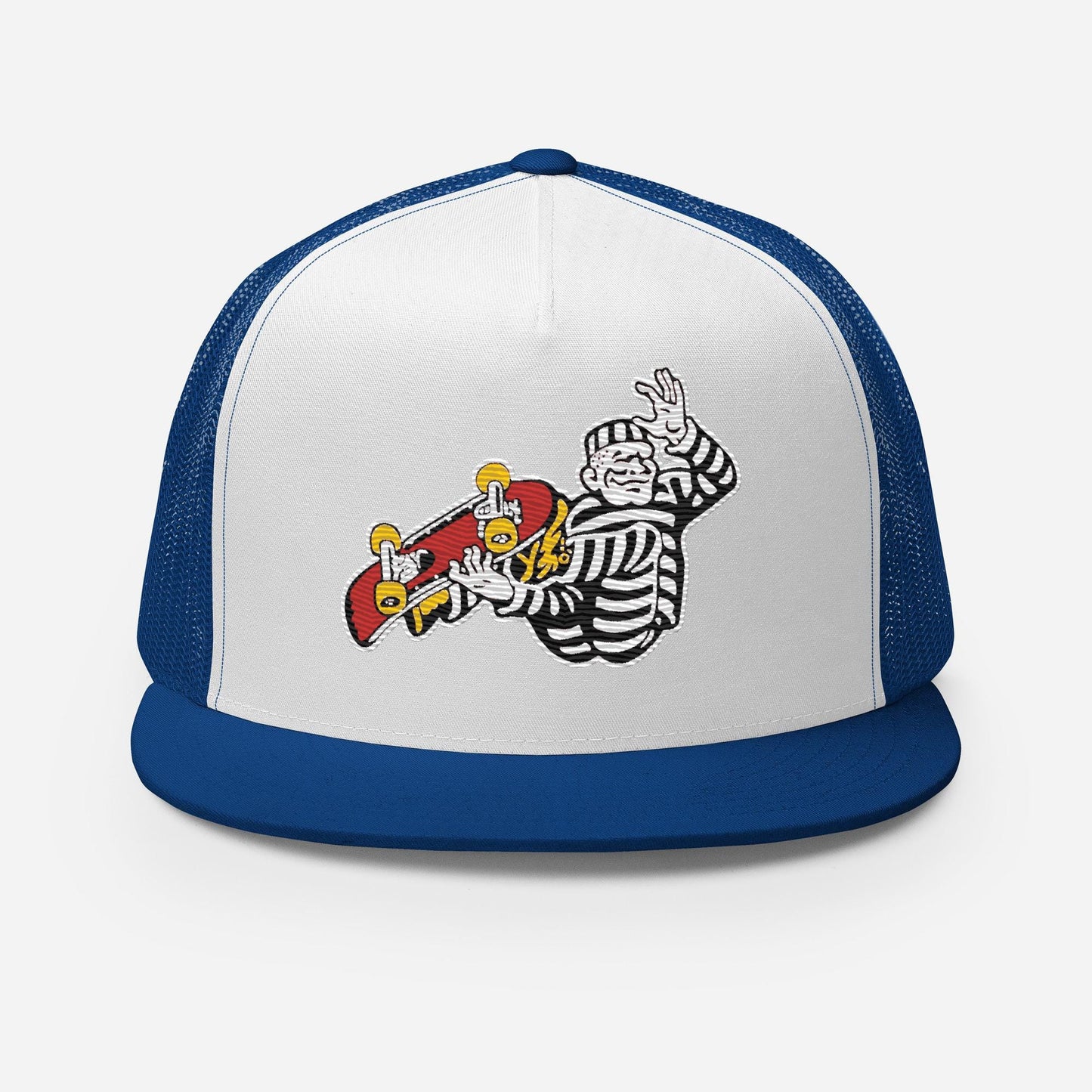 Cell Block Skateboarder Trucker Hat, Urban Snapback Cap, Vintage Inspired Hat, Men's Accessory, Women's Accessory