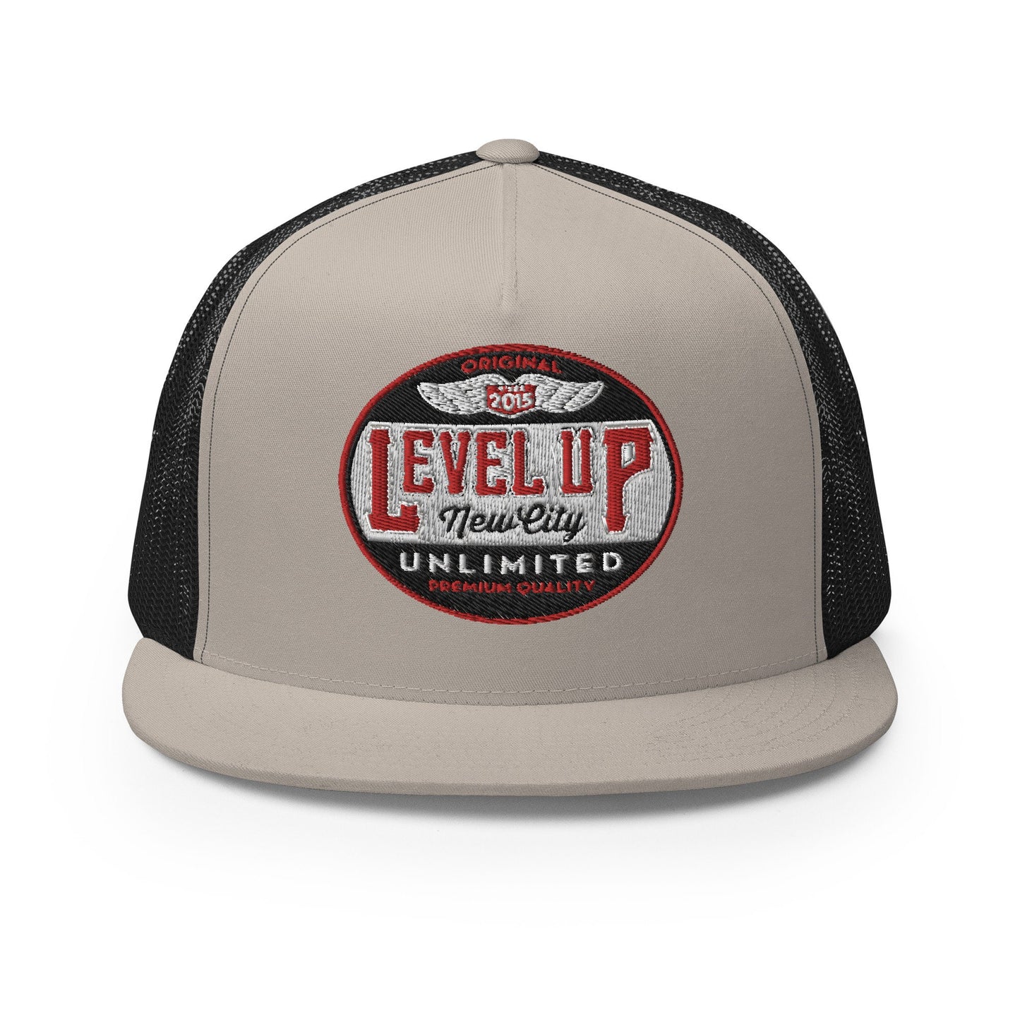 Level Up "Hundreds to Com,mas" Trucker Cap, Streetwear Headwear, Unique Gift, Hip Hop Streetwear, Urban Cap, Cool Gift Idea, Unique Headwear