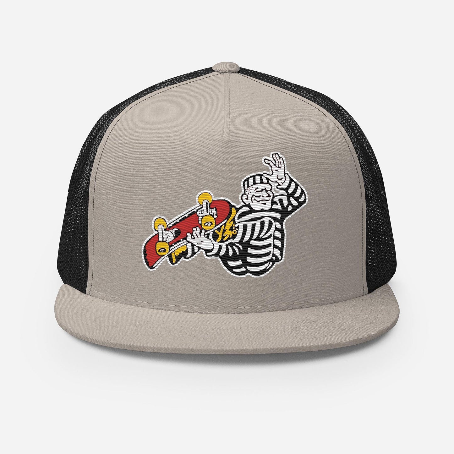 Cell Block Skateboarder Trucker Hat, Urban Snapback Cap, Vintage Inspired Hat, Men's Accessory, Women's Accessory
