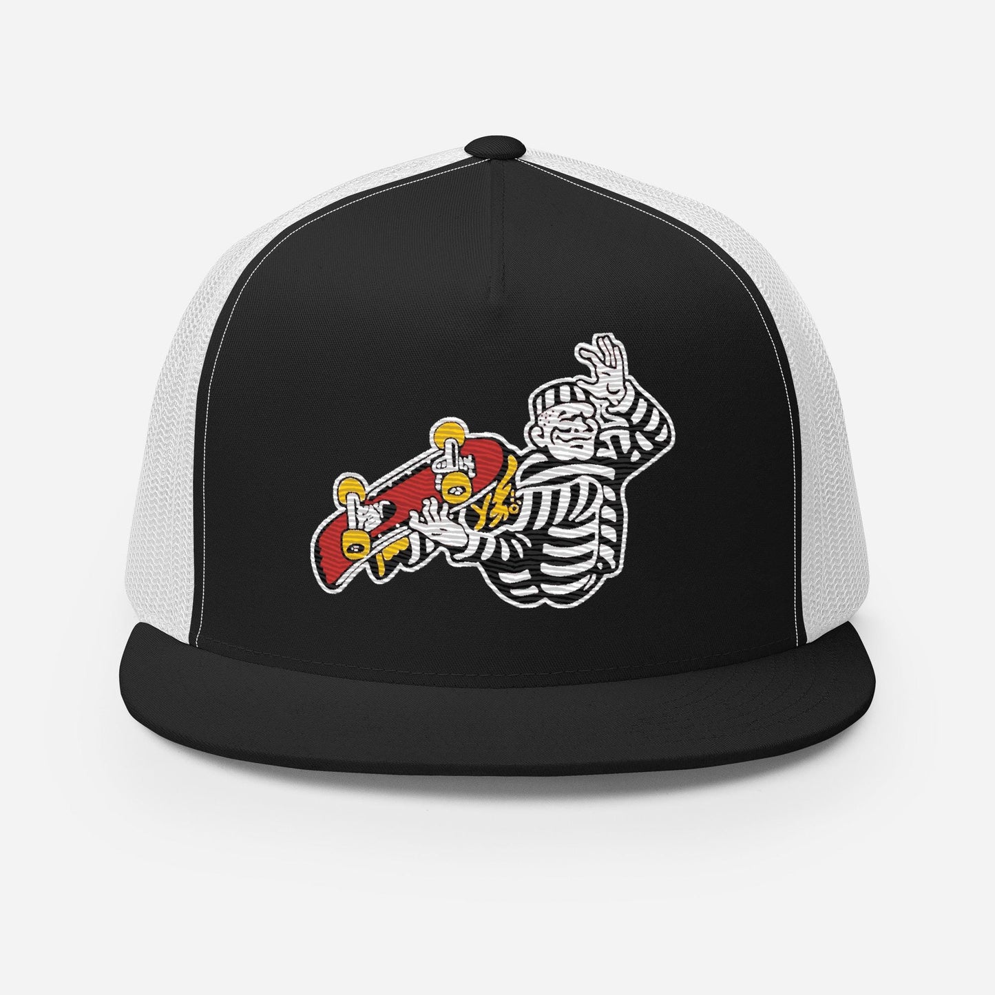Cell Block Skateboarder Trucker Hat, Urban Snapback Cap, Vintage Inspired Hat, Men's Accessory, Women's Accessory