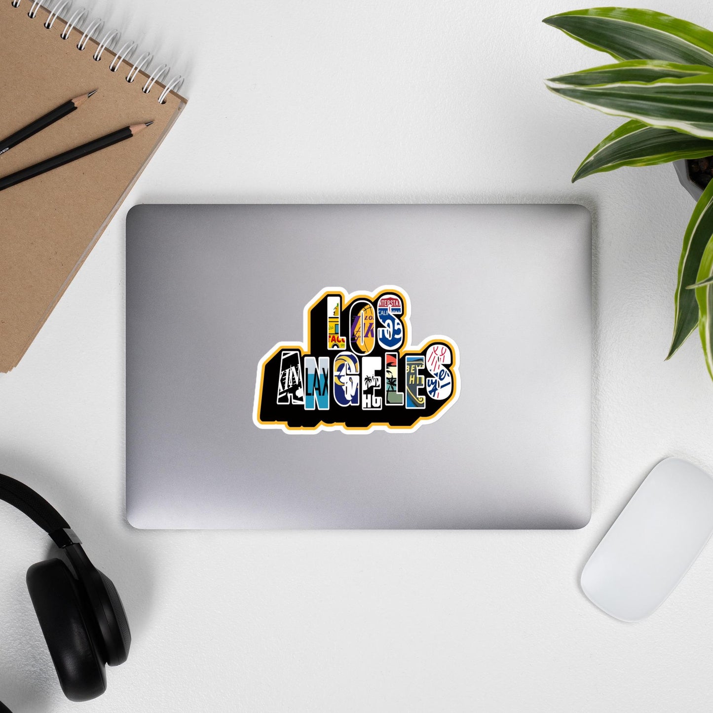 Los Angeles Sports Teams Sticker, LA Dodgers Sticker, Lakers Vinyl Decal, Clippers Fan Gift, Rams Sticker, City of Angels