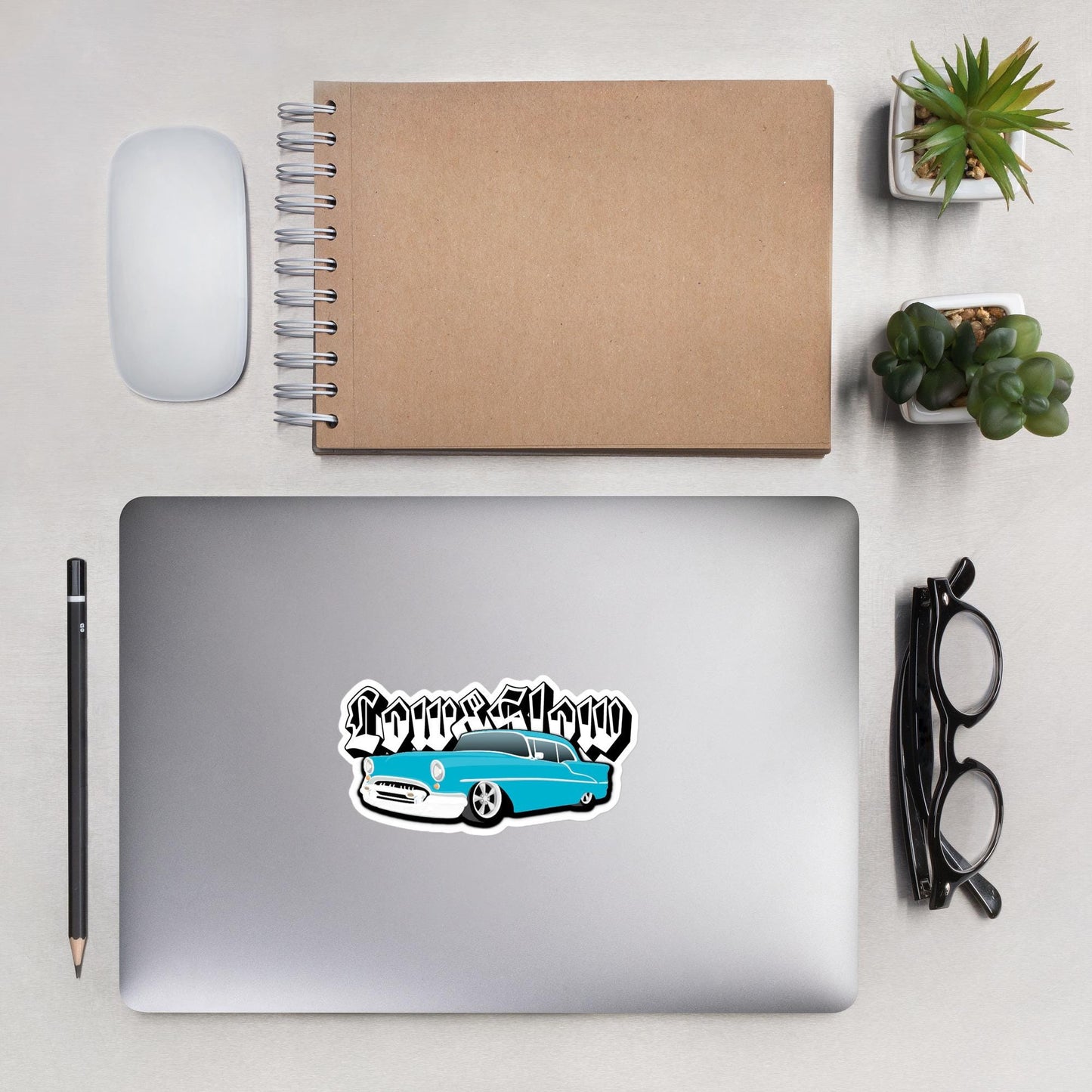 Low and Slow Sticker, Lowrider Car Decal, Custom Bumper Sticker, Vehicle Decoration, Car Enthusiast Gift, Lowrider Art