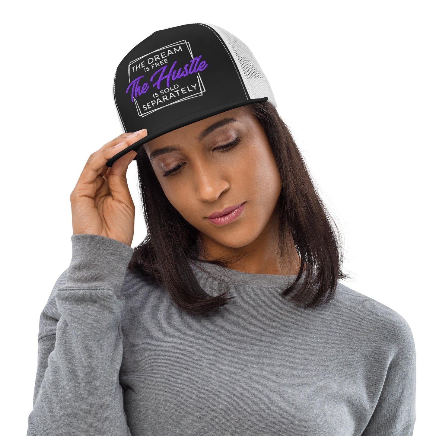 The Hustle Trucker Hat, Snapback Cap, Adjustable Hat, Baseball Cap, Outdoor Hat, Gift for Him
