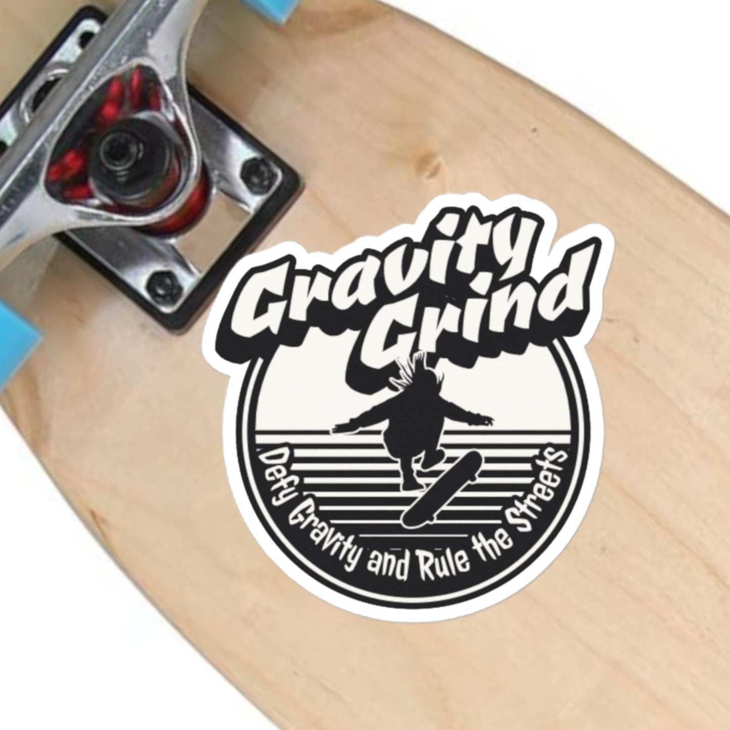 Gravity Grind Sticker, Skateboard Sticker, Laptop Sticker, Bumper Sticker, Decal, Merch, Cool Stickers, Gift for Skaters