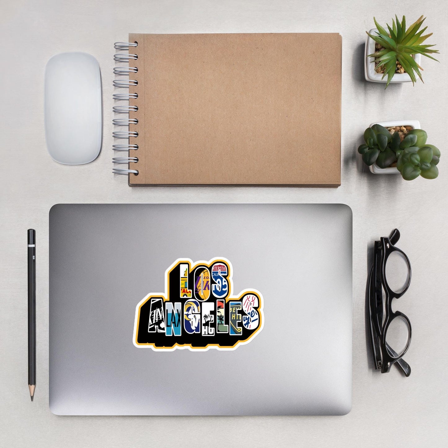 Los Angeles Sports Teams Sticker, LA Dodgers Sticker, Lakers Vinyl Decal, Clippers Fan Gift, Rams Sticker, City of Angels