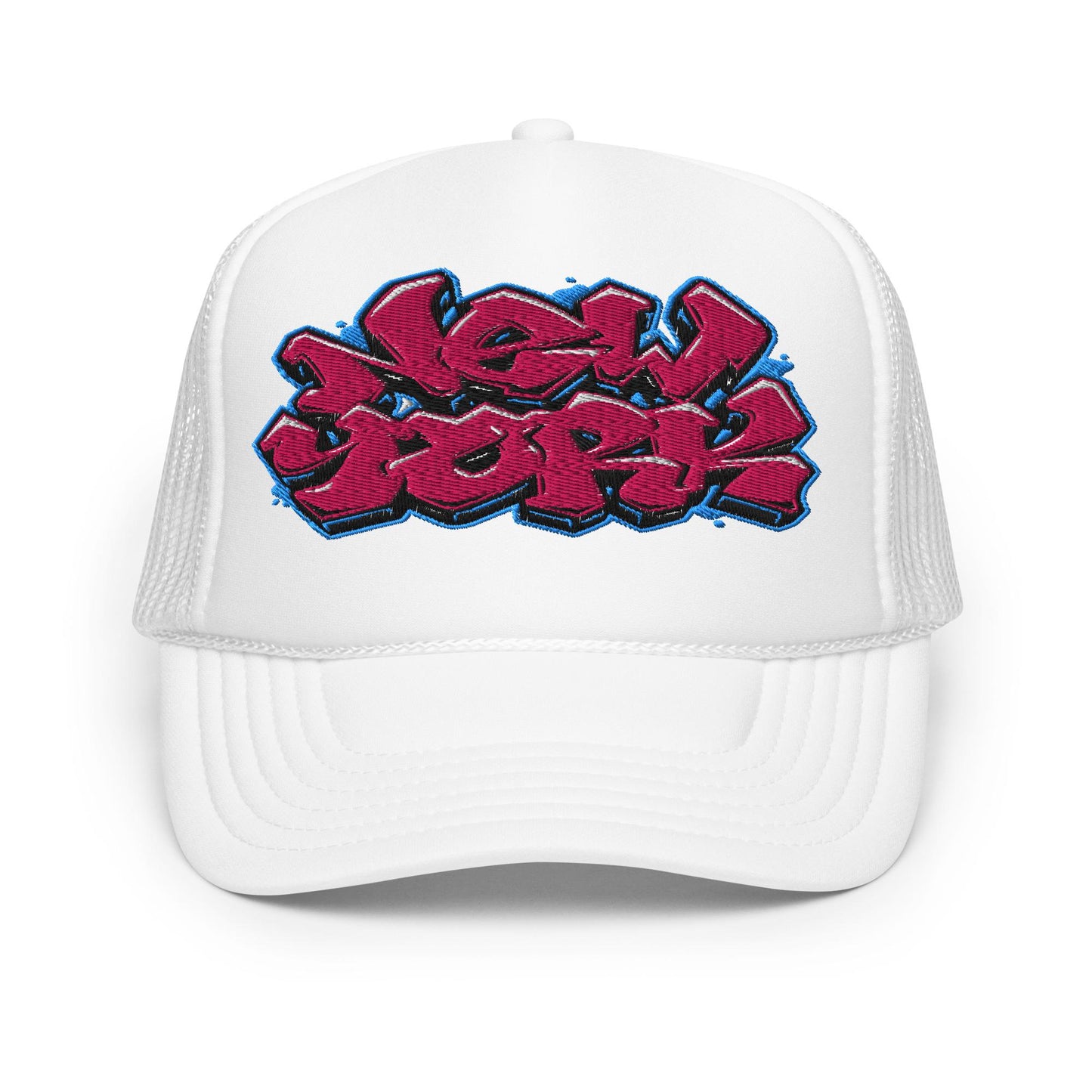 New York Graffiti Trucker Hat, Urban Style Cap, Street Fashion Hat, Hip Hop Cap, Trendy Unisex Hat, Graffiti Art Cap