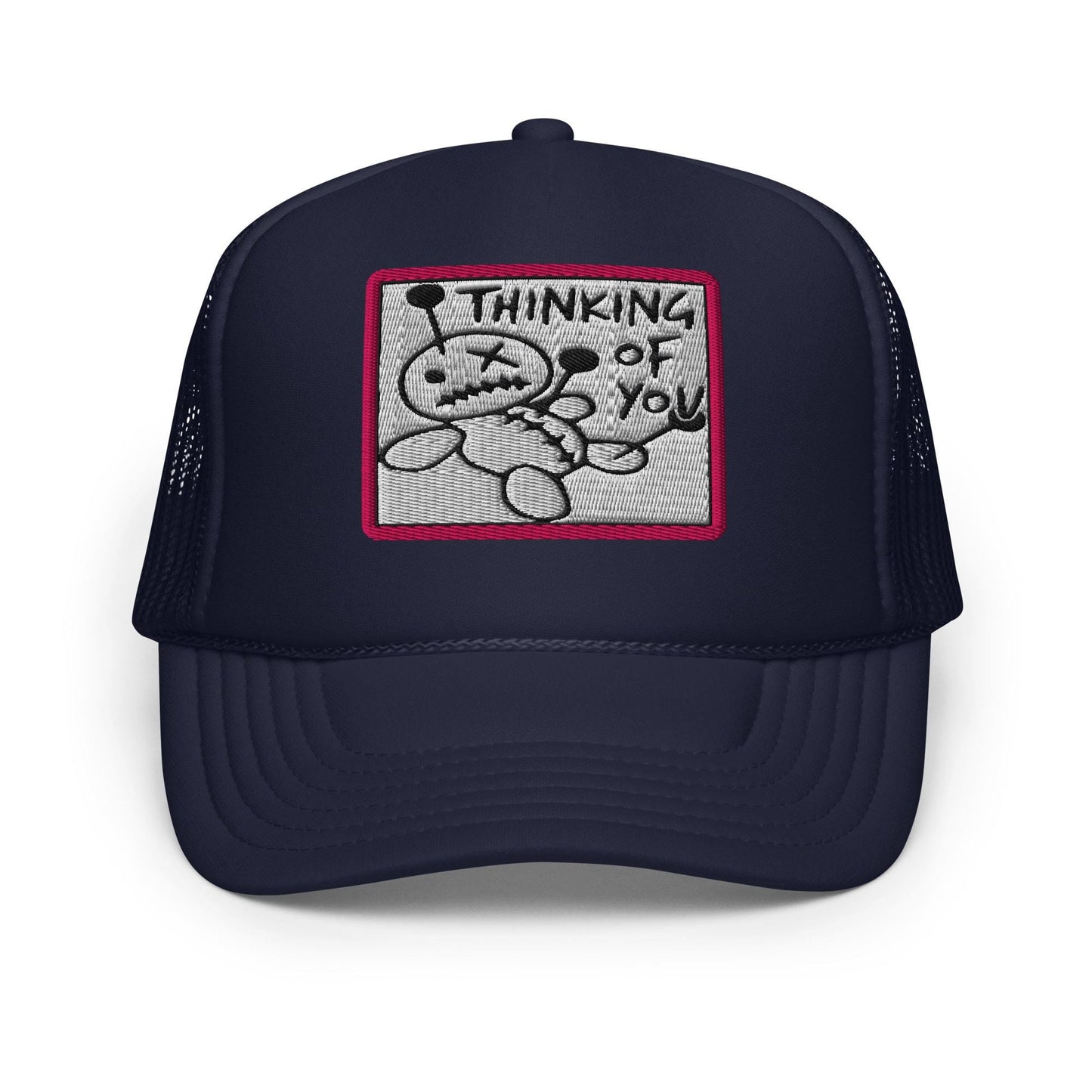 Funny Foam Trucker Hat, Thinking of You Gift, Mesh Cap, Retro Style, Cool Baseball Cap, Casual Headwear