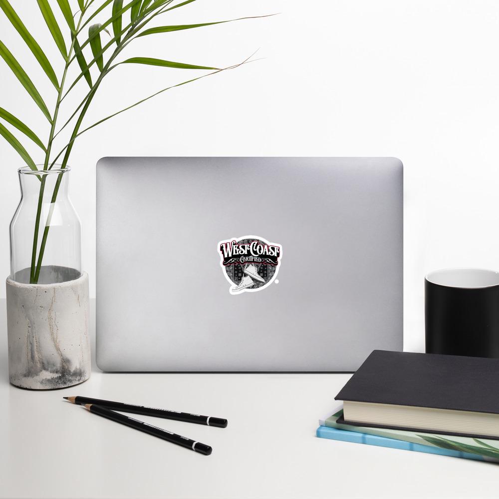West Coast Certified Sticker, Vinyl Decal, Laptop Sticker, Car Bumper, Personalize Gift, Water Bottle Sticker