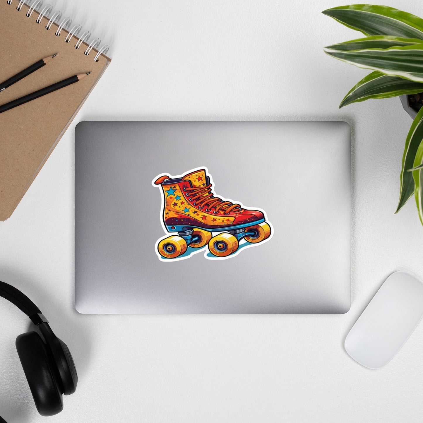 Roller Skate Sticker, Cute Skating Decal, Skateboard Sticker, Roller Derby Gift, Skate Gift, Skater Accessories