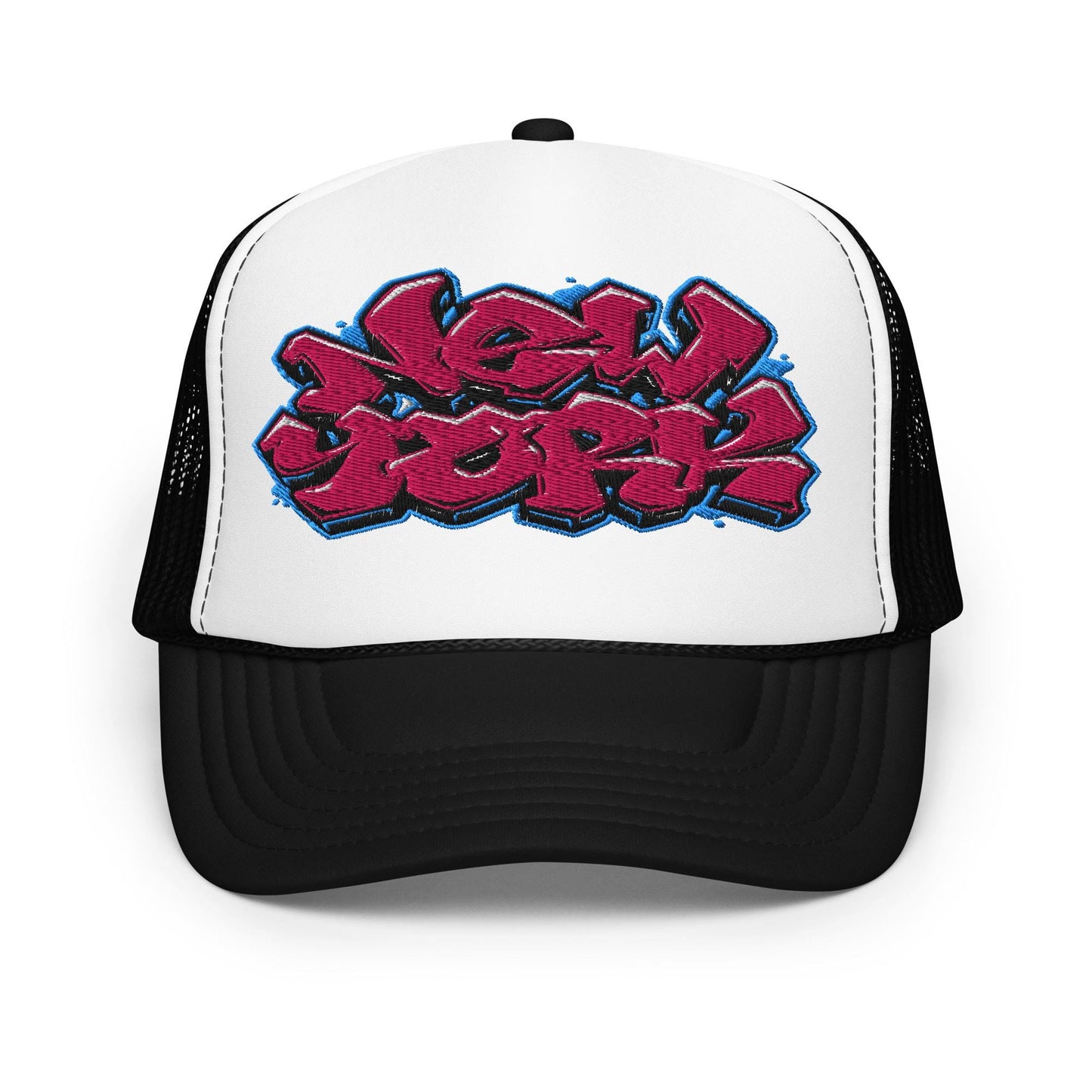 New York Graffiti Trucker Hat, Urban Style Cap, Street Fashion Hat, Hip Hop Cap, Trendy Unisex Hat, Graffiti Art Cap