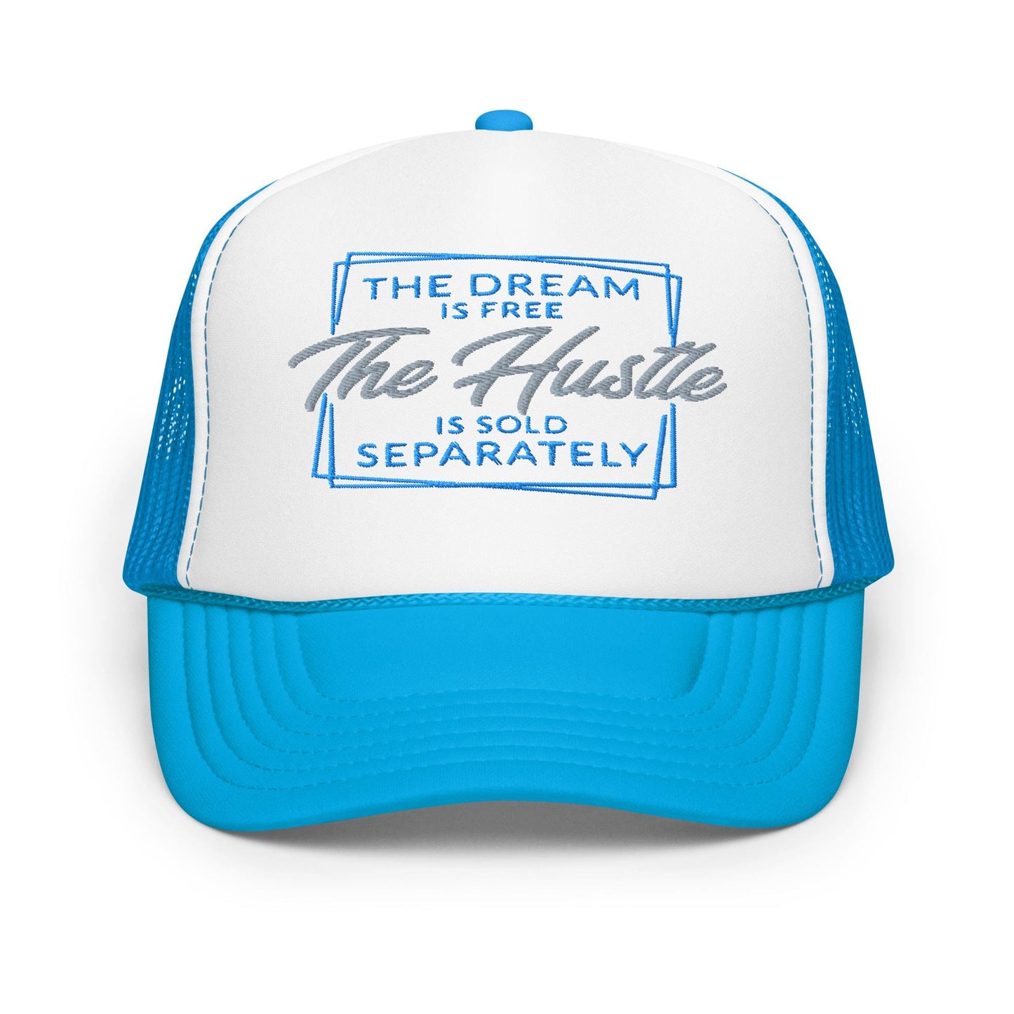 The Hustle Foam Trucker Hat, Adjustable Snapback, Streetwear Cap, Casual Outfit Accessory, Unisex Hat, Summer Fashion