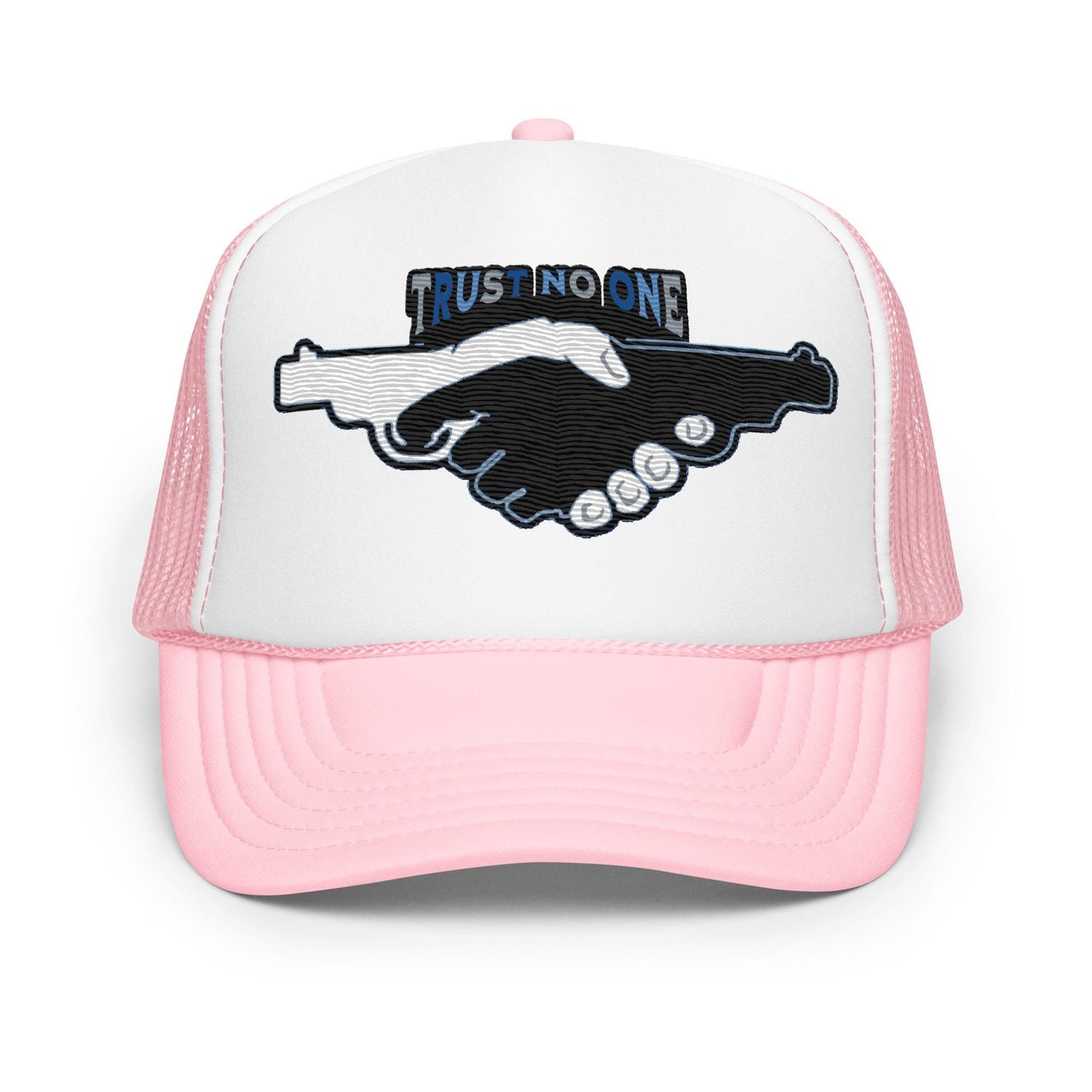 Trust No One Foam Trucker Hat, Exclusive New City Design, Urban Streetwear Cap, Cool Gift for Him, Limited Edition.