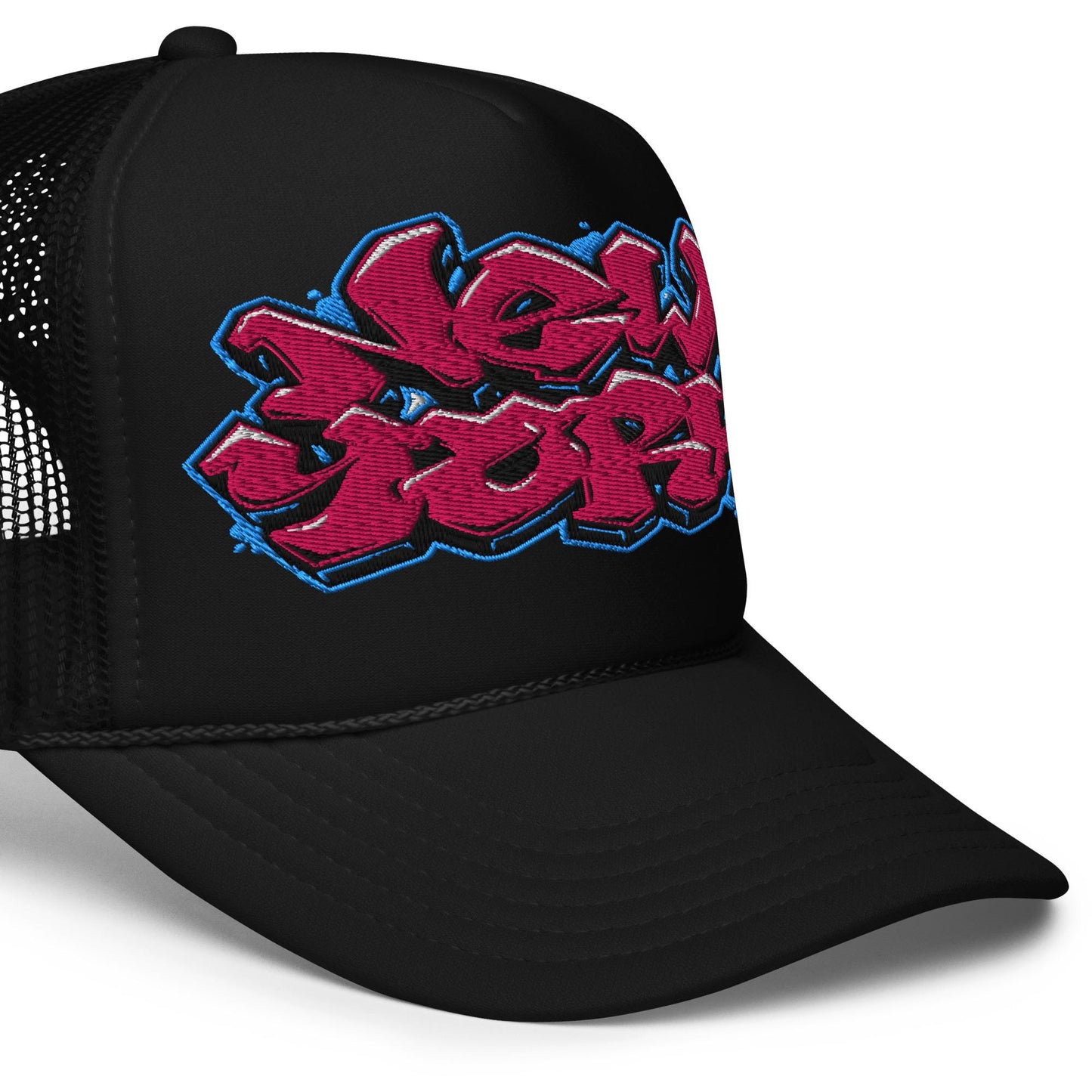New York Graffiti Trucker Hat, Urban Style Cap, Street Fashion Hat, Hip Hop Cap, Trendy Unisex Hat, Graffiti Art Cap
