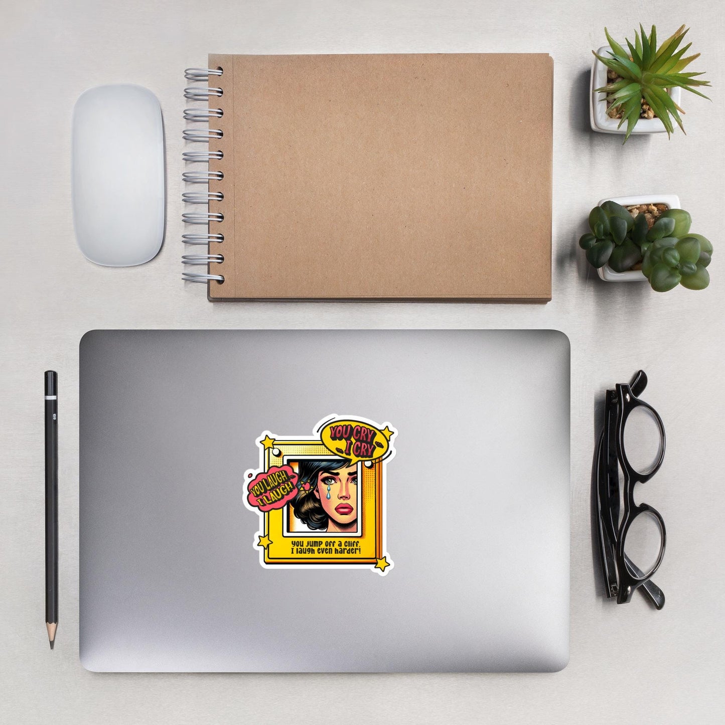 Comic Pop Art Sticker, Funny Comic Sticker, Art Decal, Pop Art Decor, Retro Comic Sticker, Unique Sticker, Meme Sticker