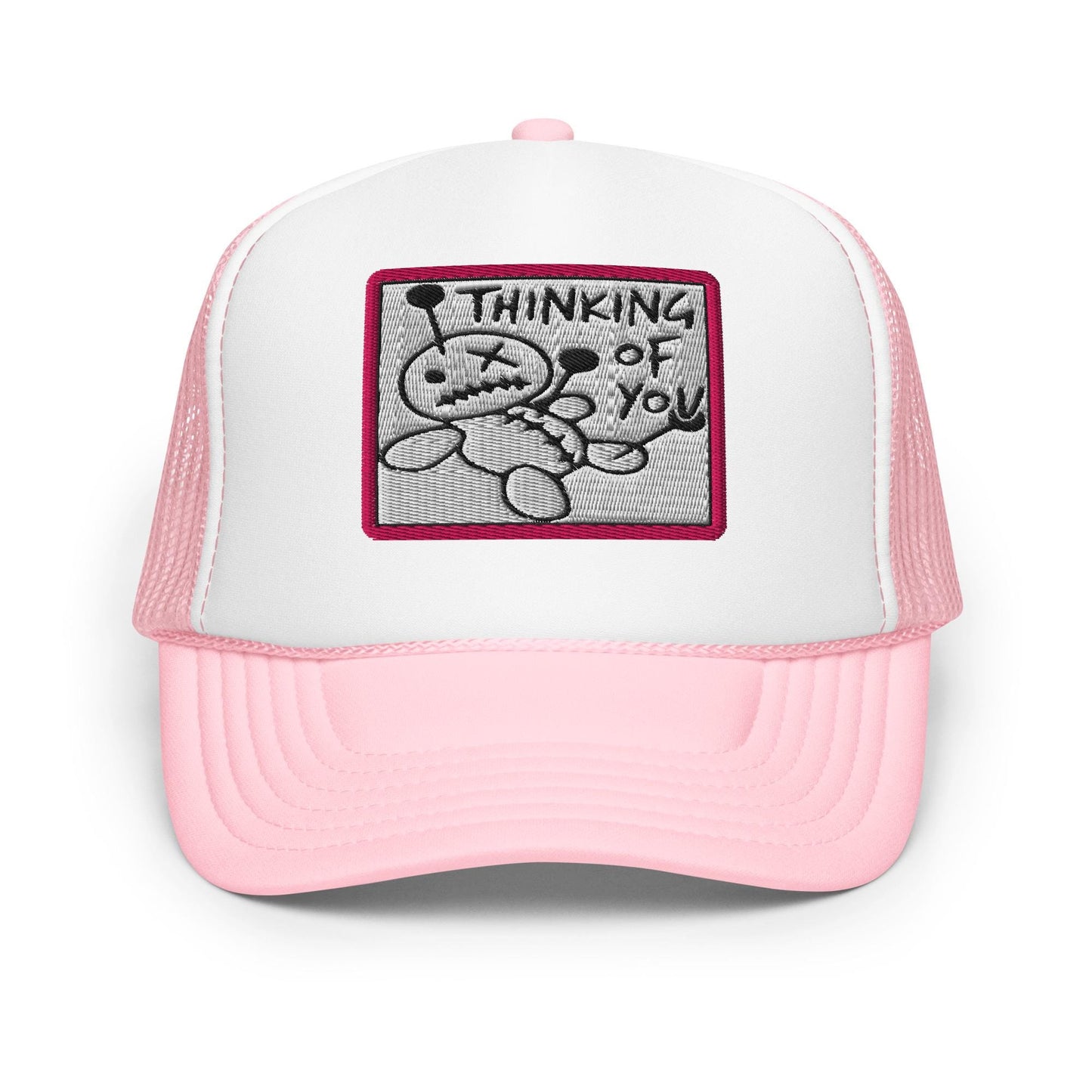 Funny Foam Trucker Hat, Thinking of You Gift, Mesh Cap, Retro Style, Cool Baseball Cap, Casual Headwear