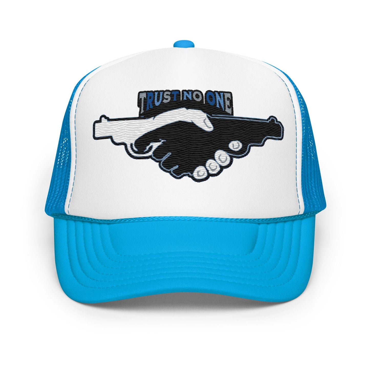 Trust No One Foam Trucker Hat, Exclusive New City Design, Urban Streetwear Cap, Cool Gift for Him, Limited Edition.