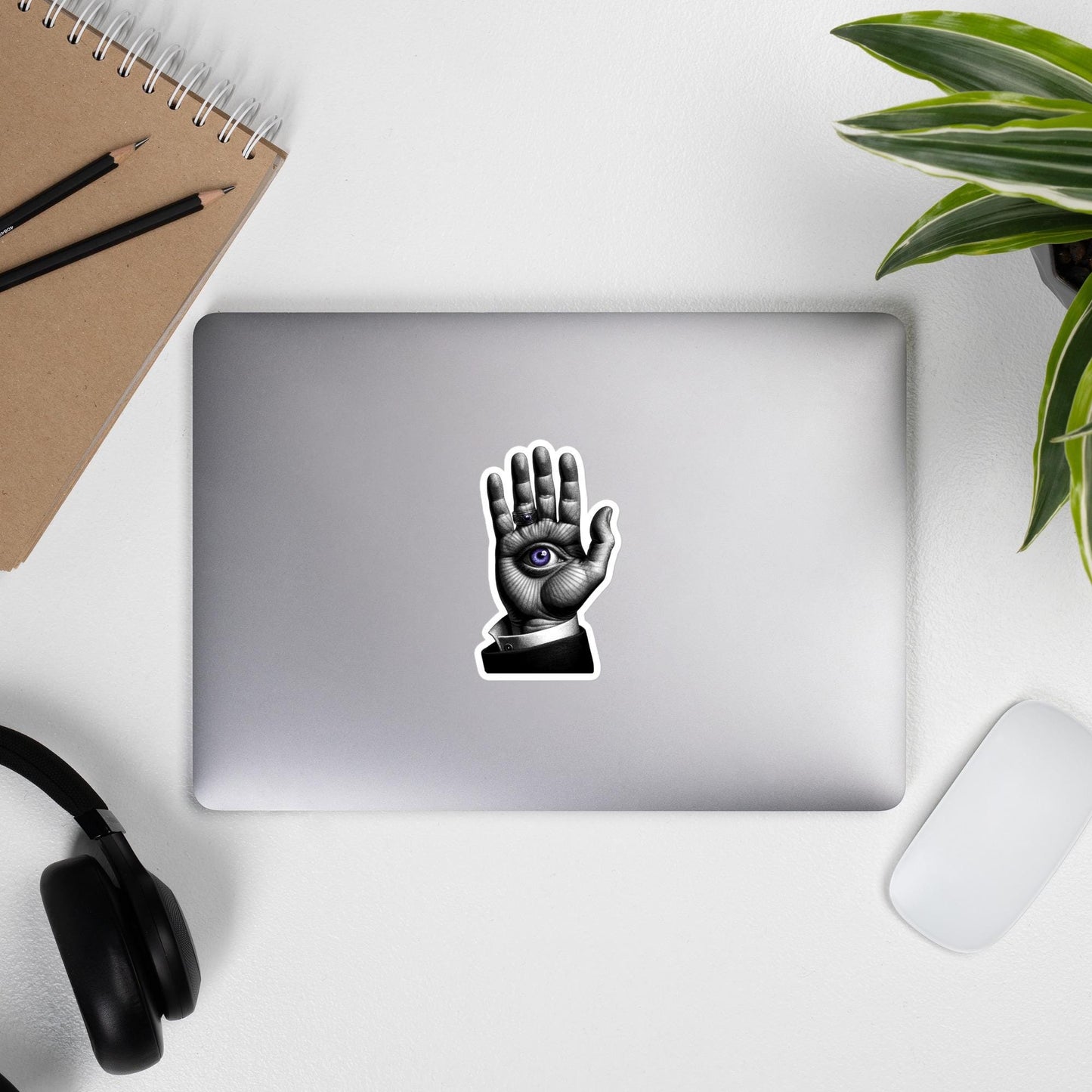 Hand Eye Symbol Sticker, Protective Symbol Sticker, Decal for Laptops, Psychic Eye Sticker, Witchy Sticker, Car Sticker