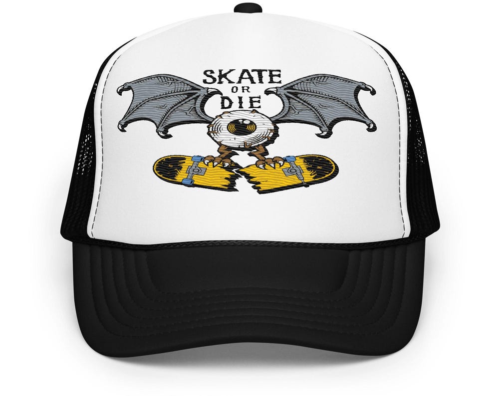 Foam Trucker Hat, Skate or Die Cap