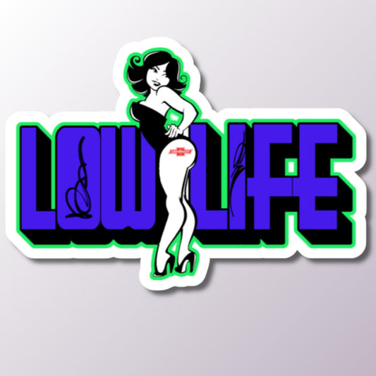 Low Life Sticker, Low Rider Culture Decal, Car Sticker, Vehicle Decoration, Customizable, Auto Style Accessory, Gift