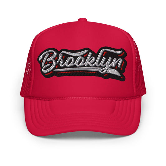 Brooklyn NY Trucker Hat, Vintage Baseball Cap, Snapback Hat, Classic Mesh Hat, New York City Hat, Casual Headwear