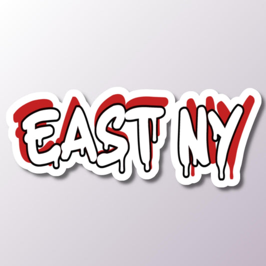East New York Sticker, NYC Sticker, New York Souvenir, Big Apple Sticker, Travel Keepsake, Urban Decor, City Gift