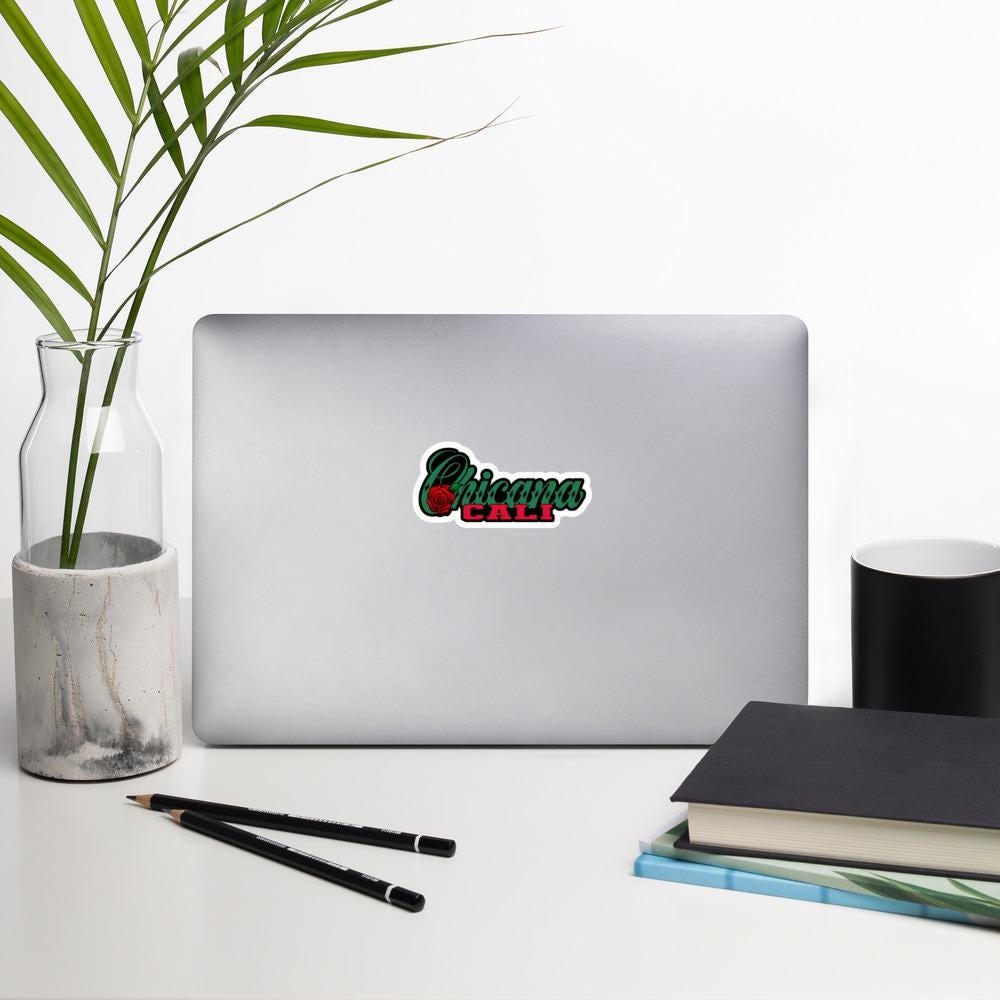 Chicano Cali Sticker, Californian Art Sticker, Car Decal, Laptop Sticker, Scrapbook Sticker, Unique Gift