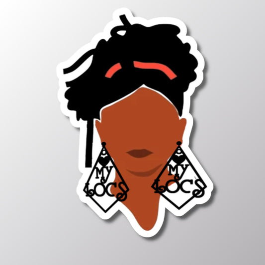 Love My Locs Sticker, Hair Pride Sticker, Locs Sticker, Dreadlock Sticker, Hair Journey Sticker, Gift for Loc Lovers
