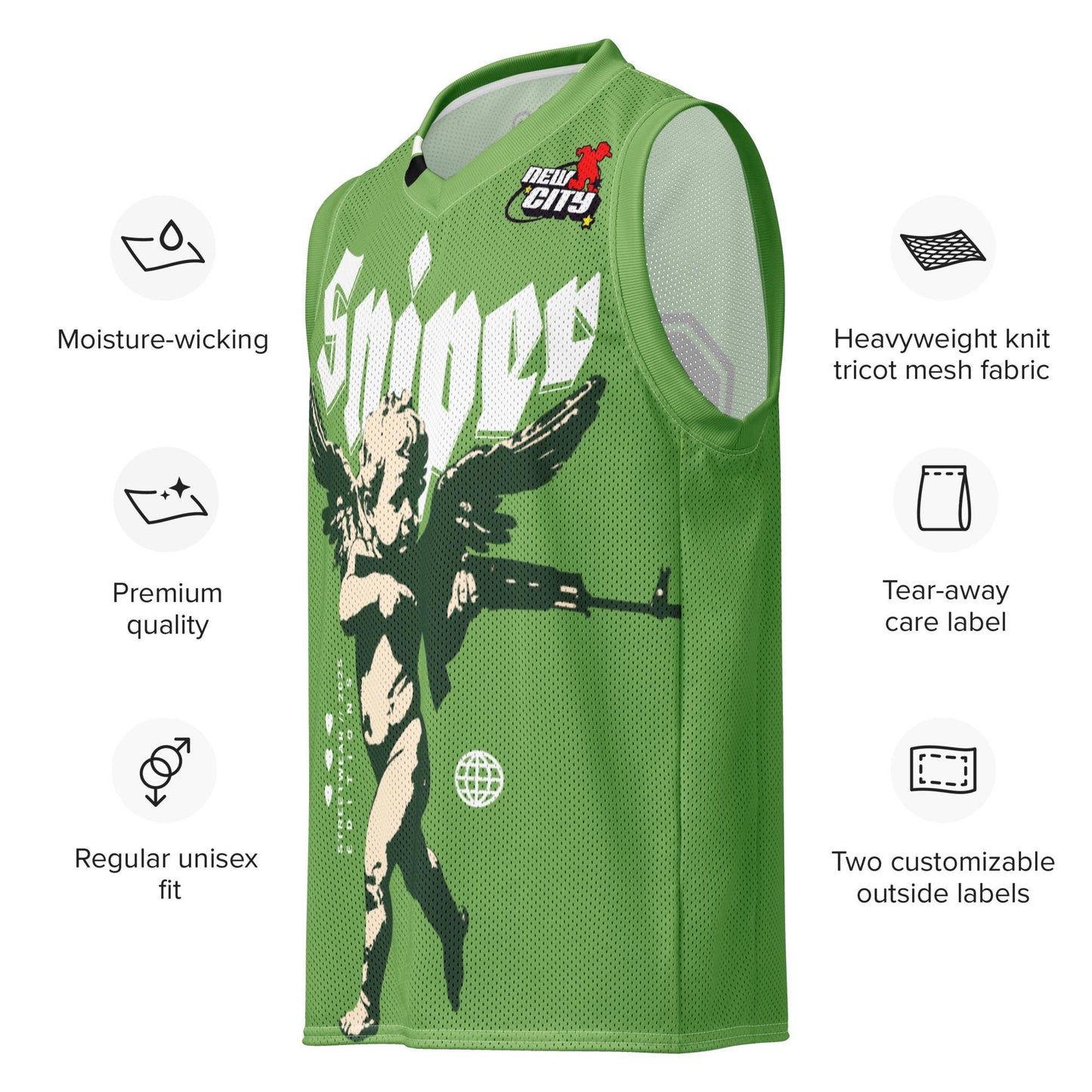 Sniper Cupid Basketball Jersey, Premium Sports Apparel, Men's Jersey, Gift for Him, Valentine's Day Sportswear