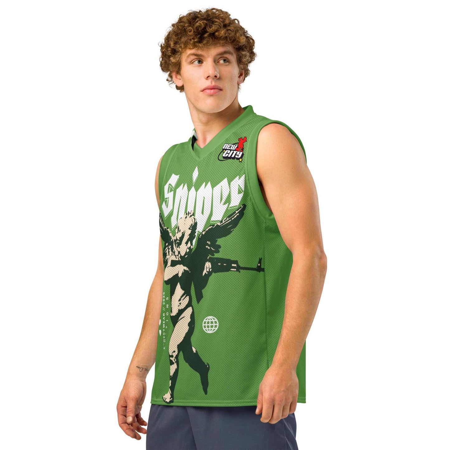 Sniper Cupid Basketball Jersey, Premium Sports Apparel, Men's Jersey, Gift for Him, Valentine's Day Sportswear